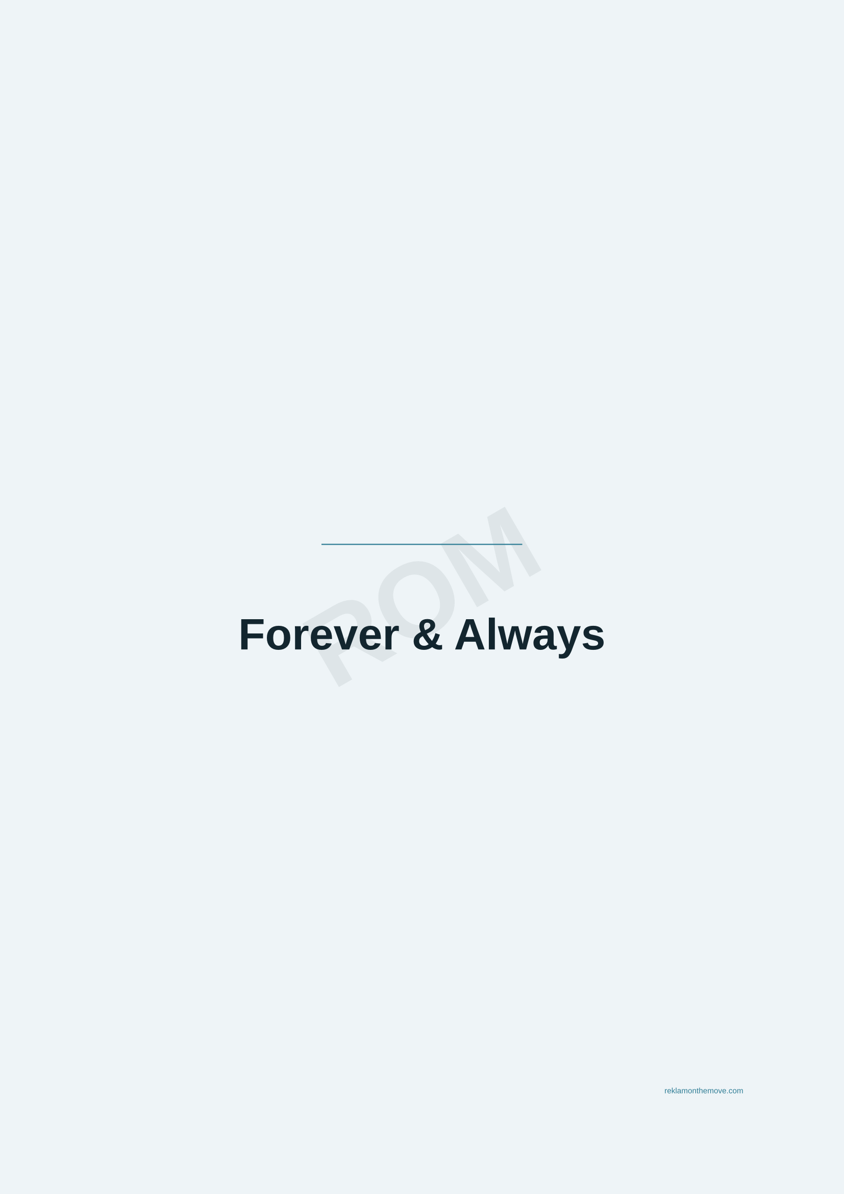 Forever & Always · Okyanus — ROM dijital ürün önizlemesi (filigranlı)