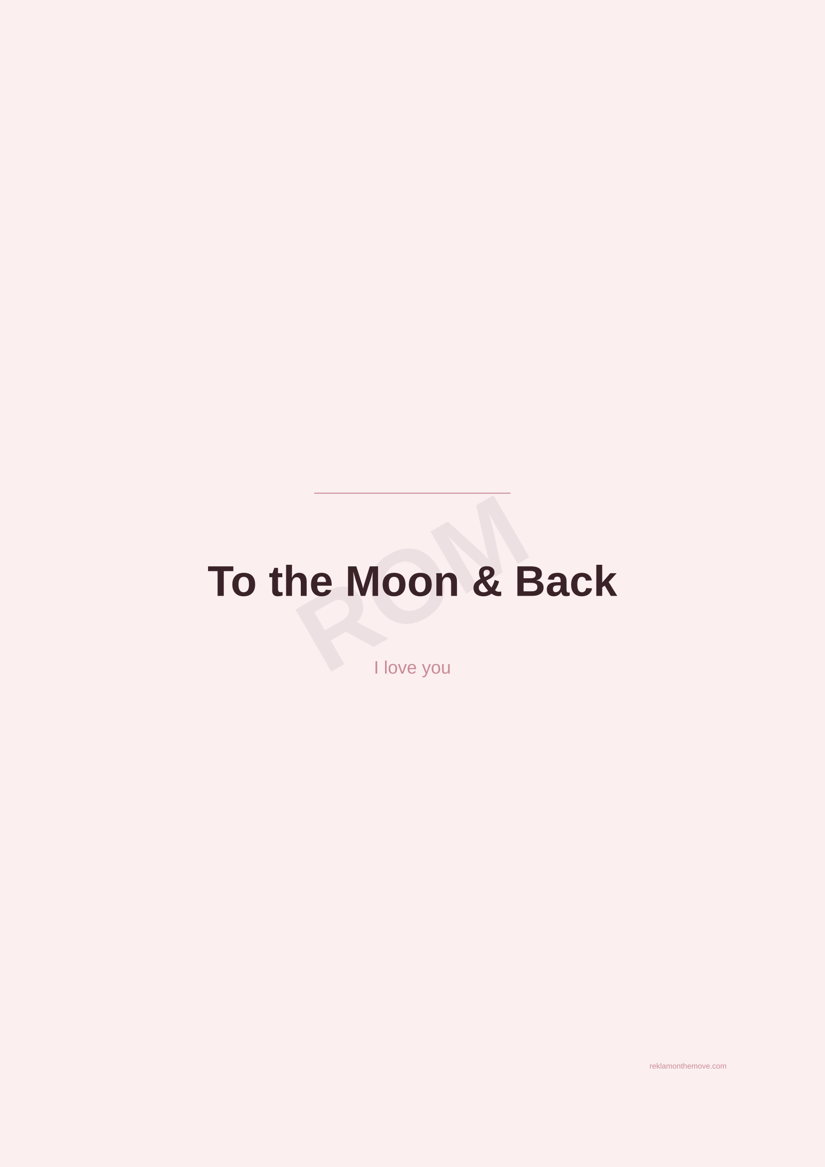 To the Moon & Back · Gül — ROM dijital ürün önizlemesi (filigranlı)