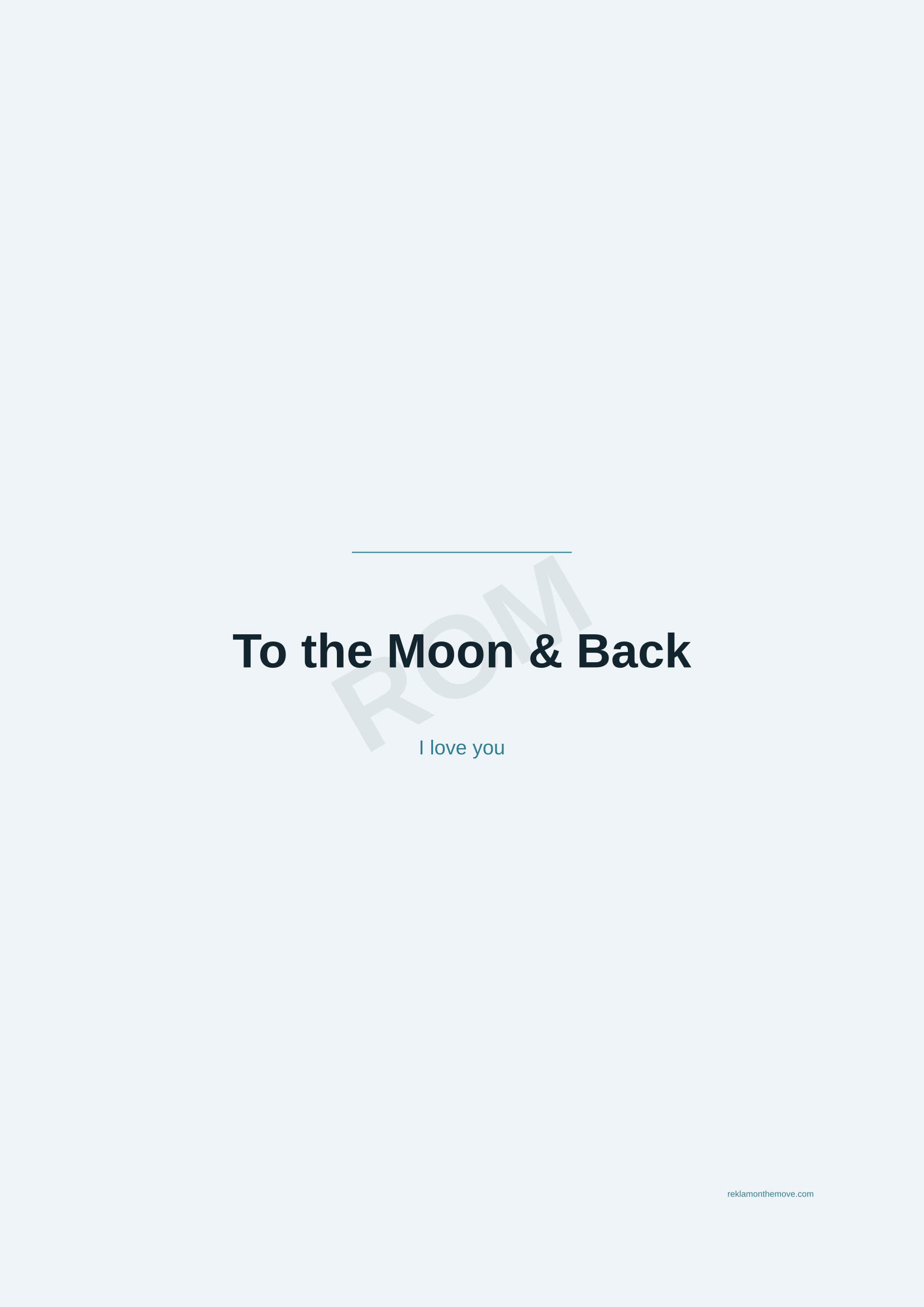 To the Moon & Back · Okyanus — ROM dijital ürün önizlemesi (filigranlı)