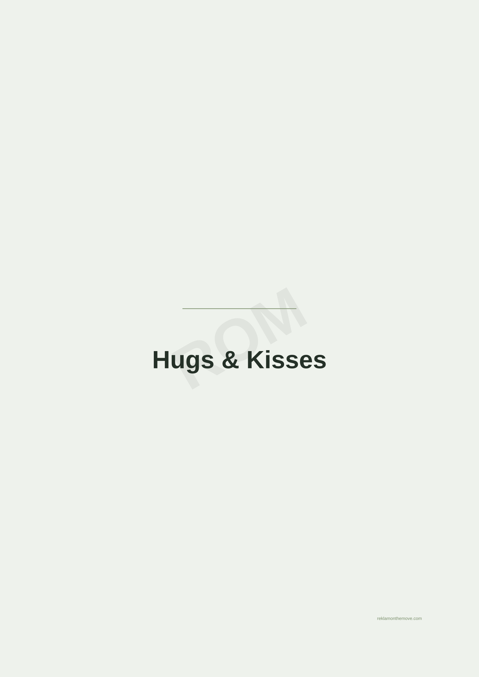 Hugs & Kisses · Adaçayı — ROM dijital ürün önizlemesi (filigranlı)