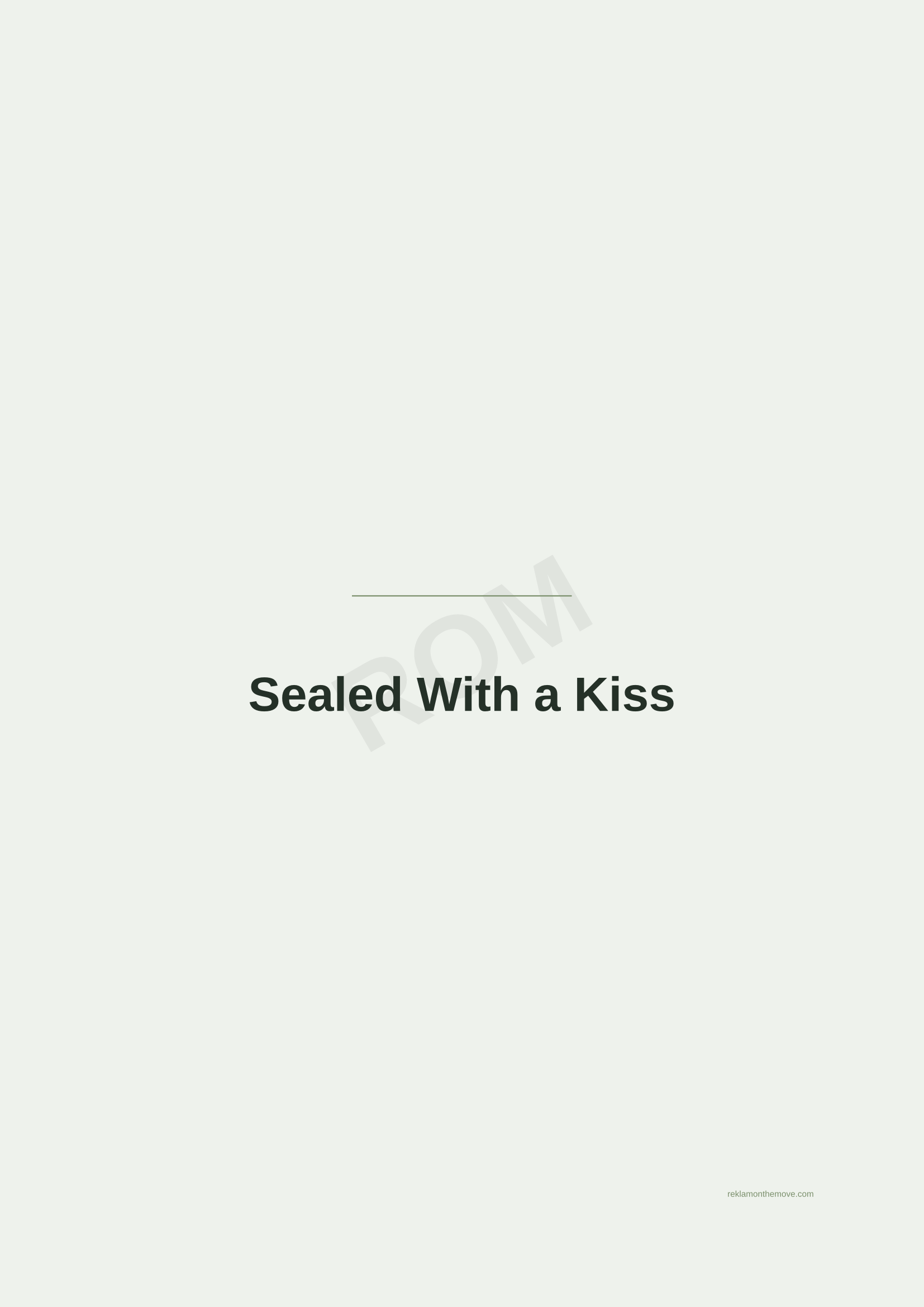 Sealed With a Kiss · Adaçayı — ROM dijital ürün önizlemesi (filigranlı)