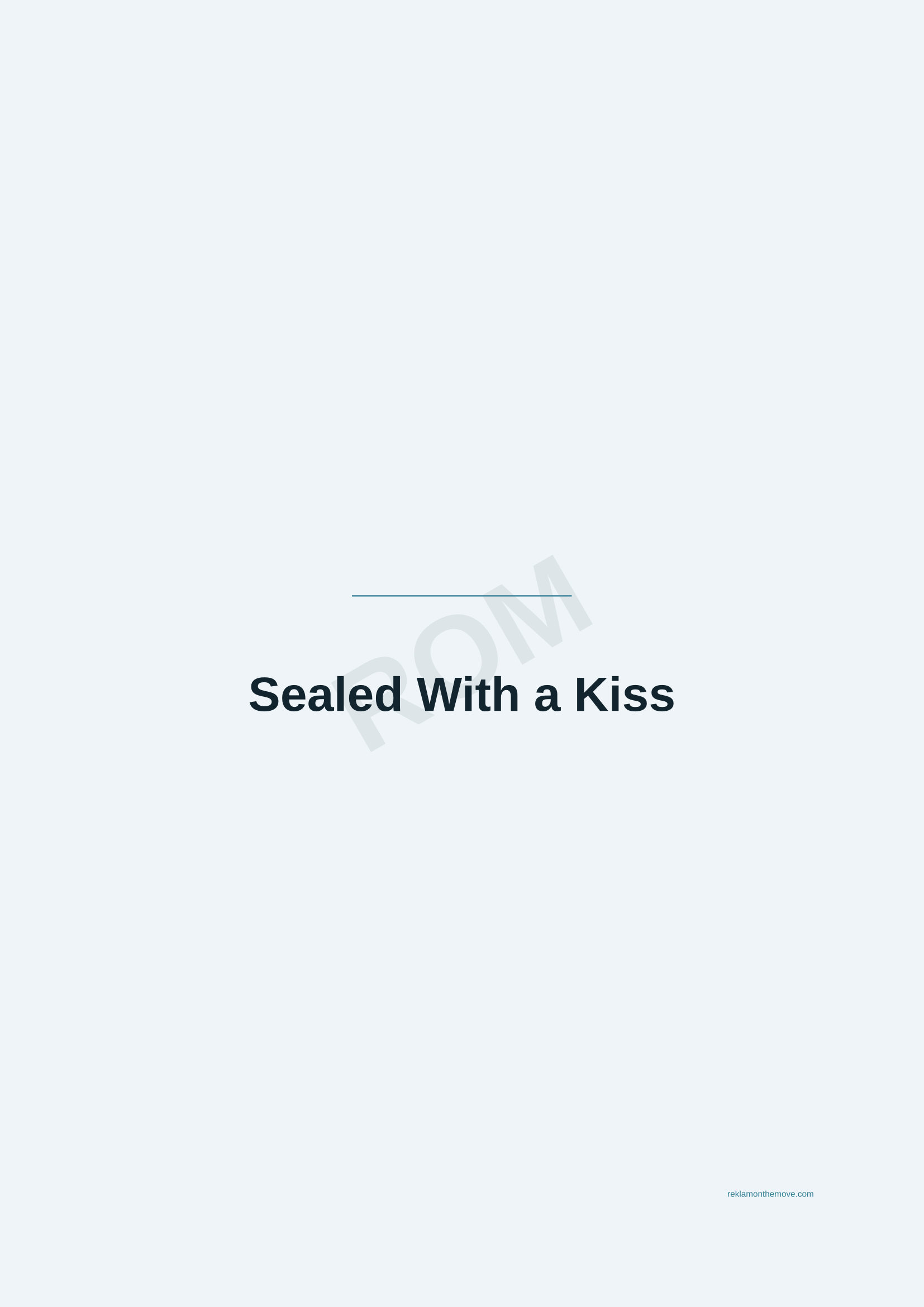 Sealed With a Kiss · Okyanus — ROM dijital ürün önizlemesi (filigranlı)
