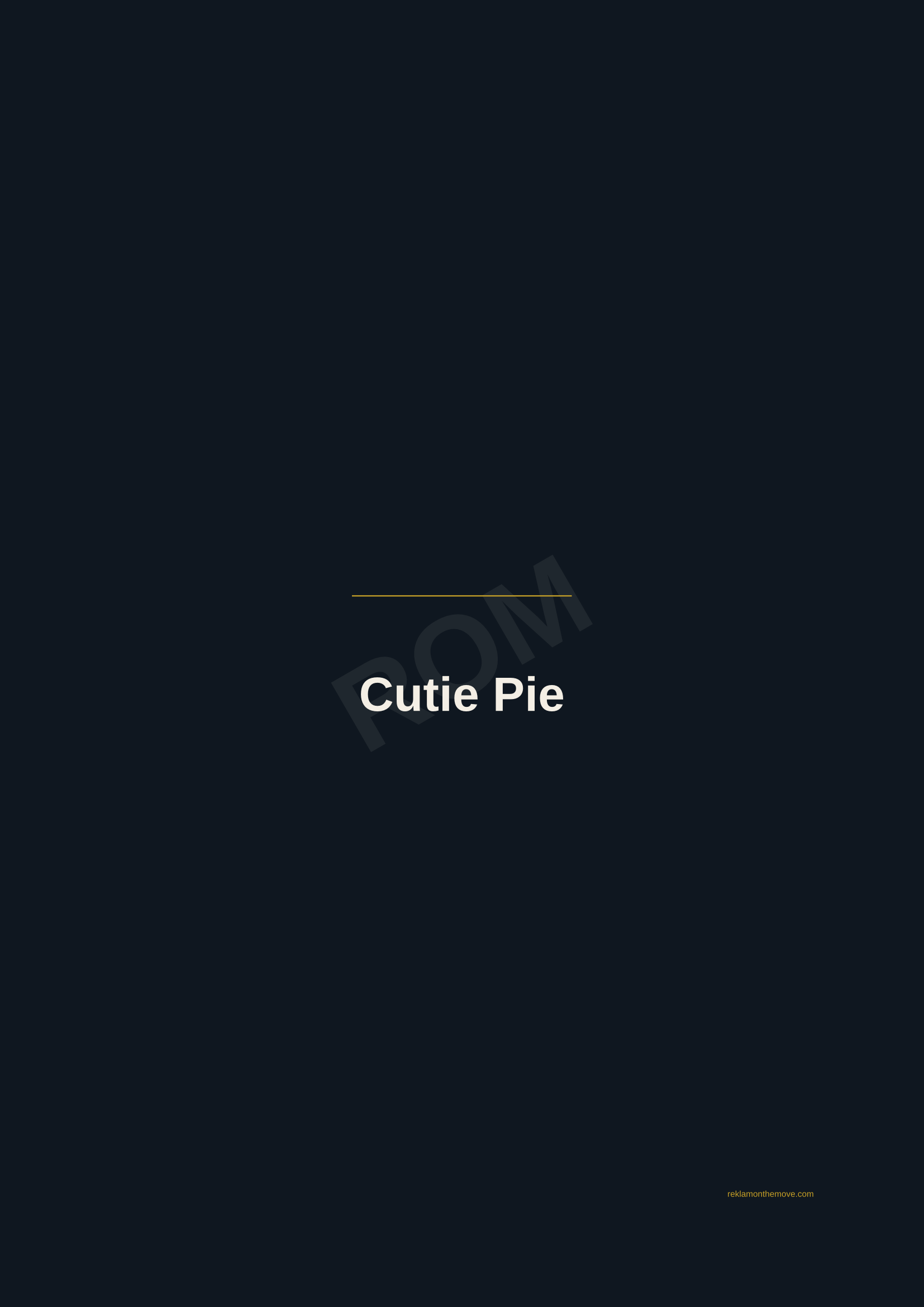 Cutie Pie · Gece — ROM dijital ürün önizlemesi (filigranlı)