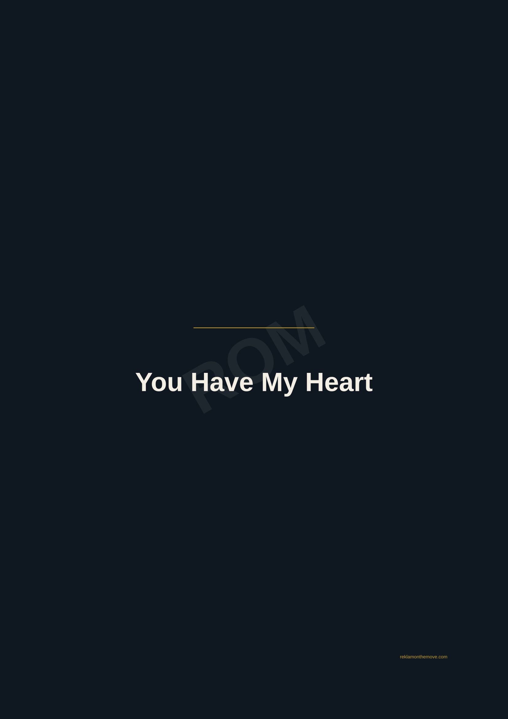 You Have My Heart · Gece — ROM dijital ürün önizlemesi (filigranlı)