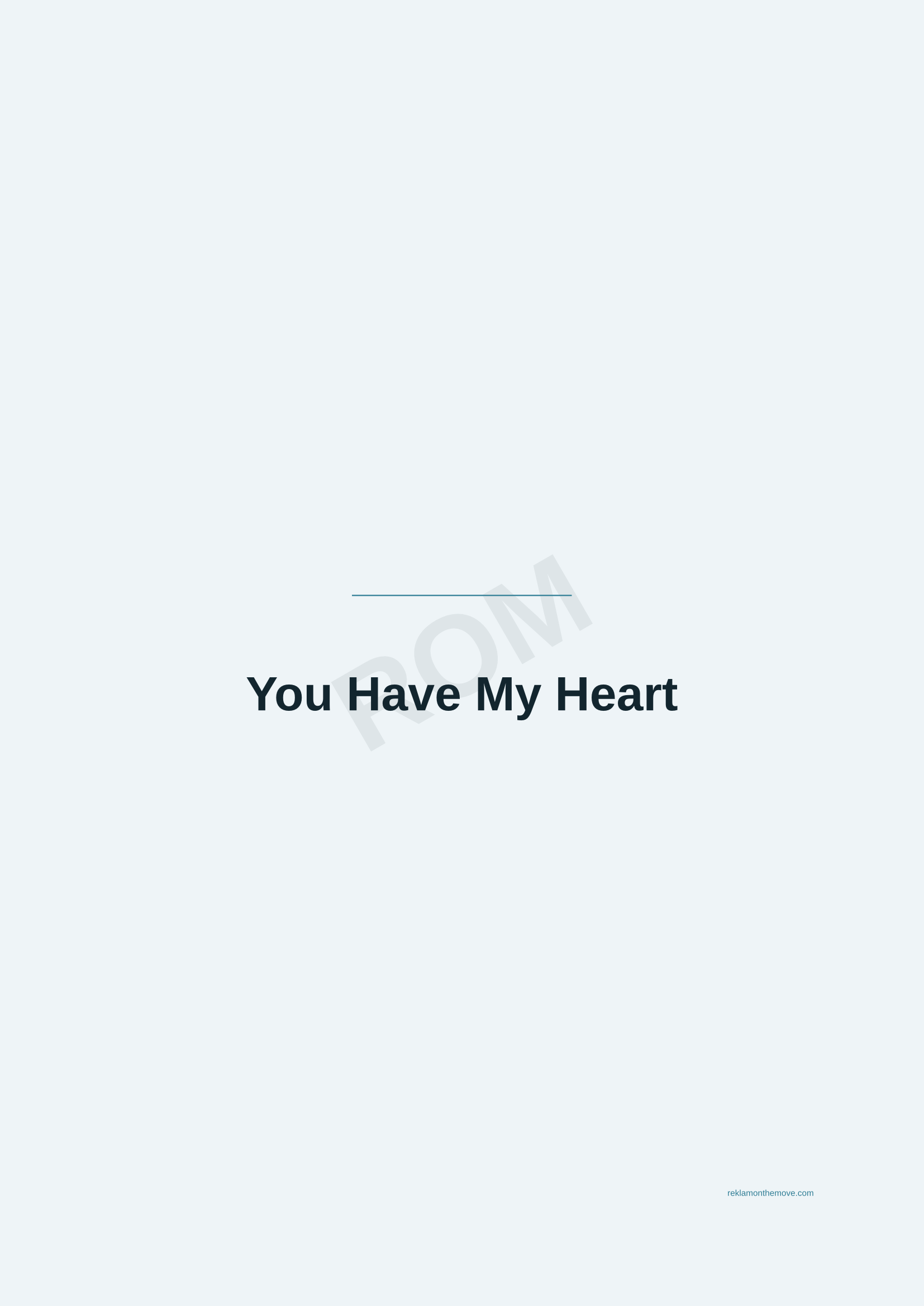 You Have My Heart · Okyanus — ROM dijital ürün önizlemesi (filigranlı)