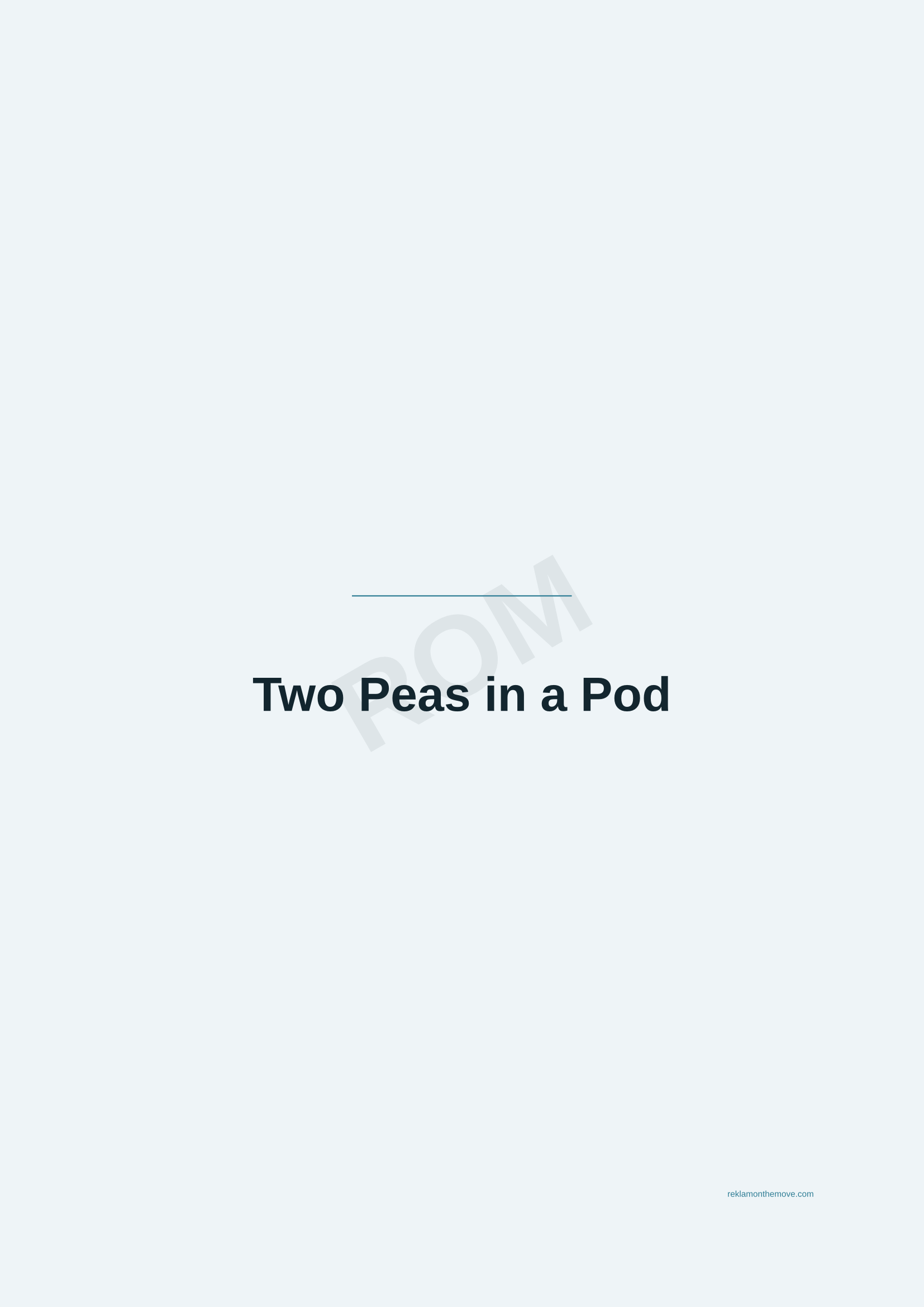 Two Peas in a Pod · Okyanus — ROM dijital ürün önizlemesi (filigranlı)
