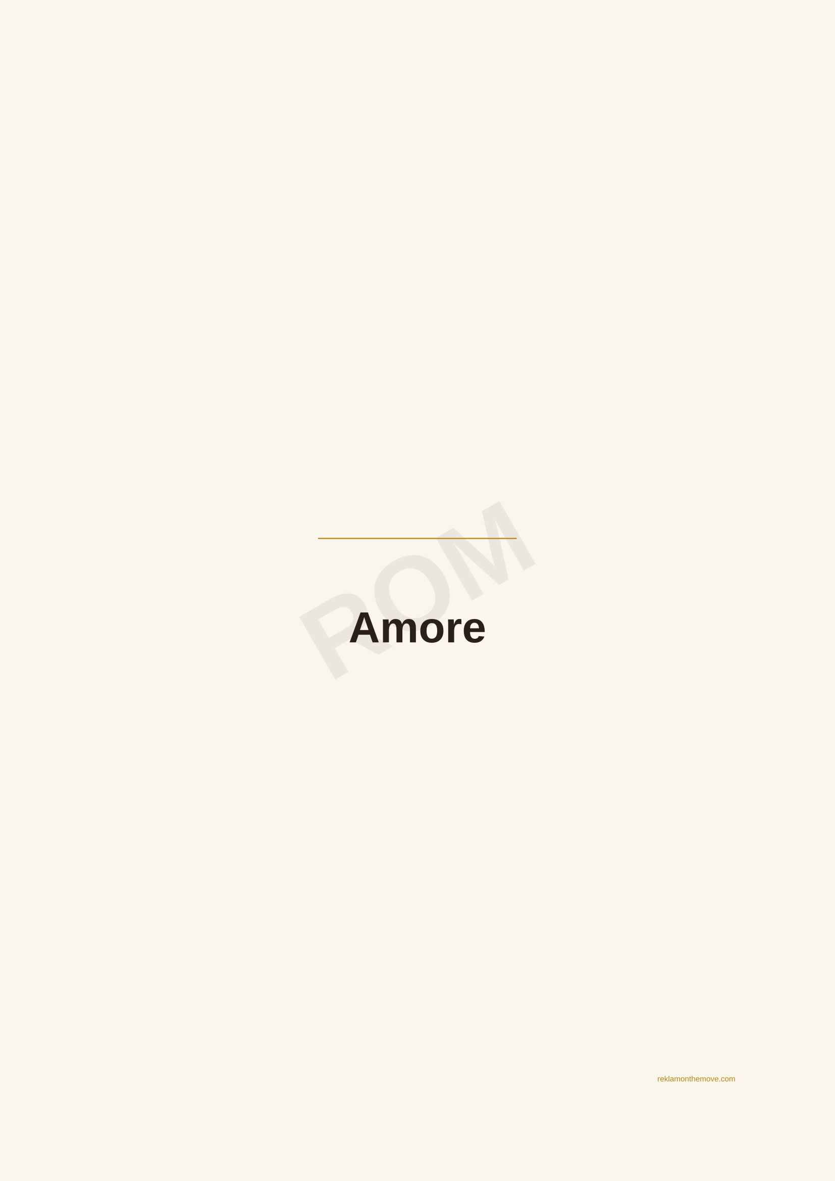 Amore · Espresso — ROM dijital ürün önizlemesi (filigranlı)