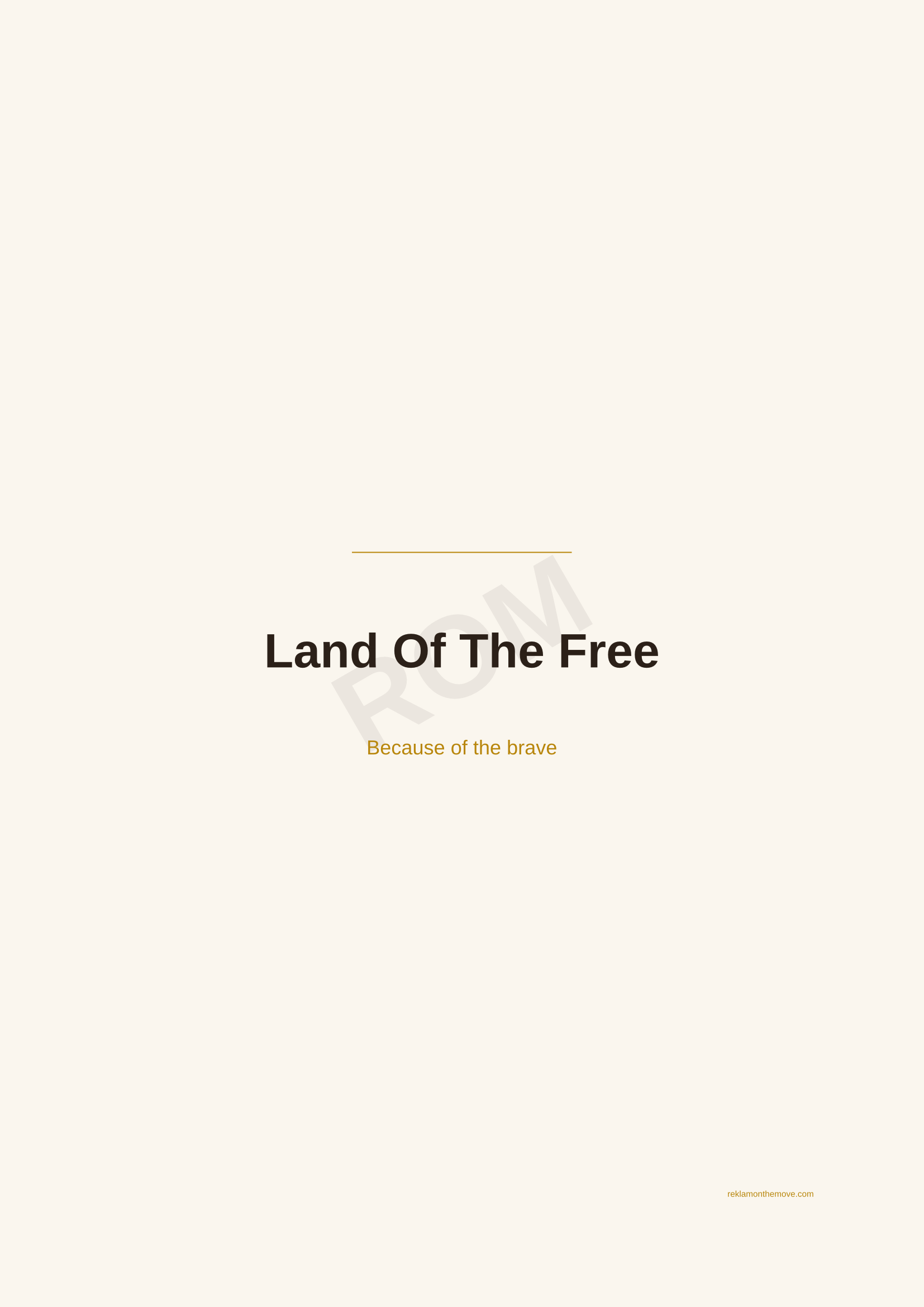 Land Of The Free · Espresso — ROM dijital ürün önizlemesi (filigranlı)