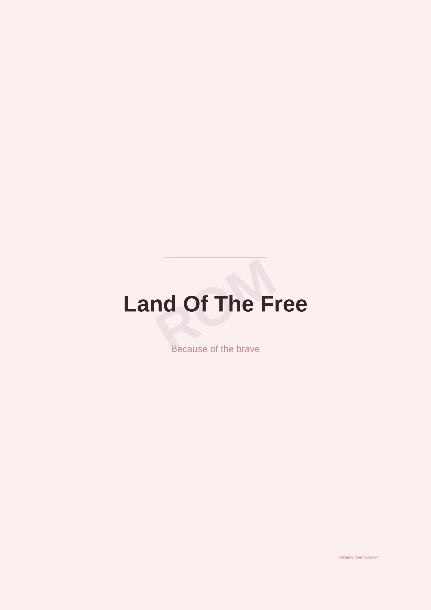 Land Of The Free · Gül — ROM dijital ürün önizlemesi (filigranlı)