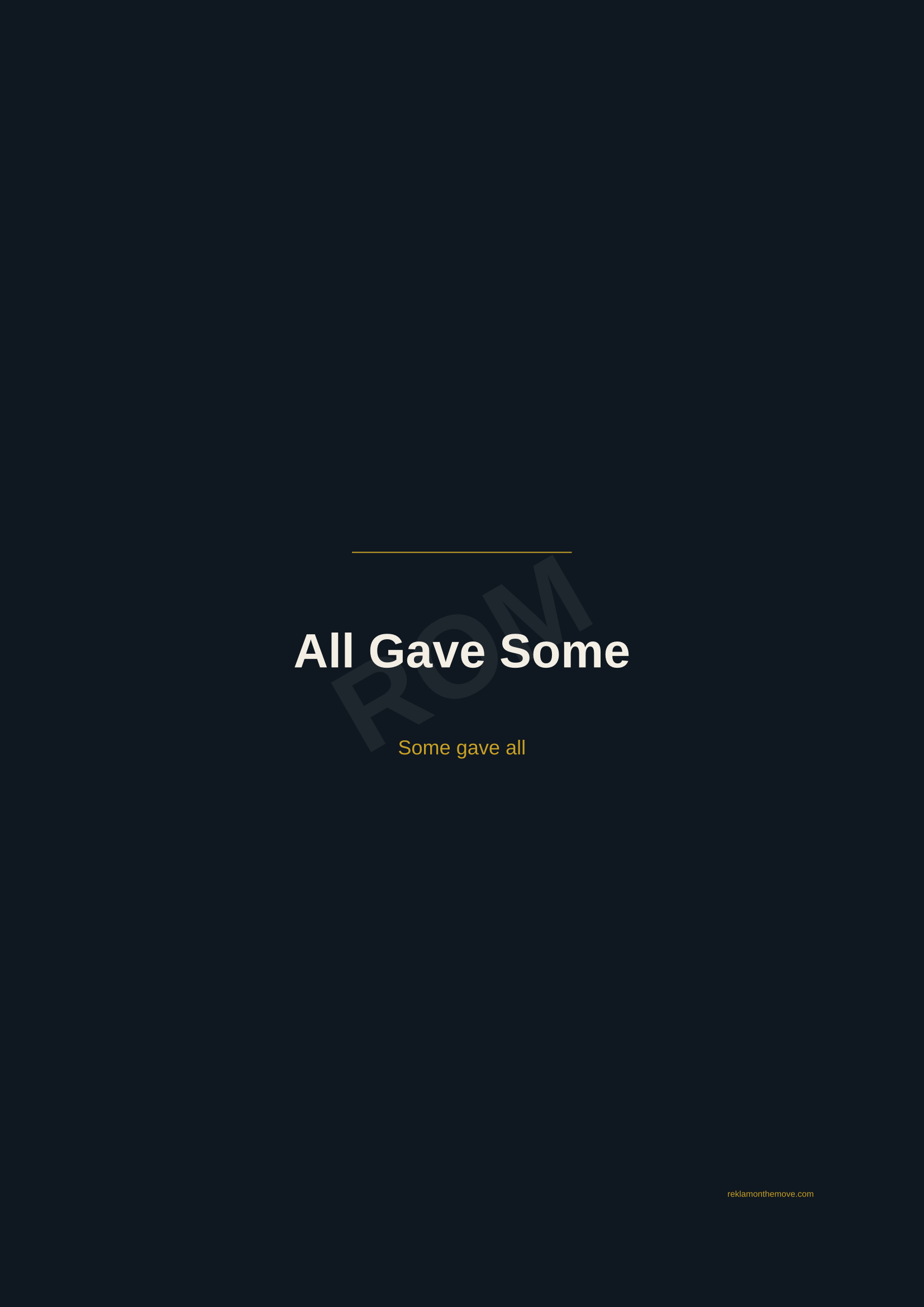 All Gave Some · Gece — ROM dijital ürün önizlemesi (filigranlı)