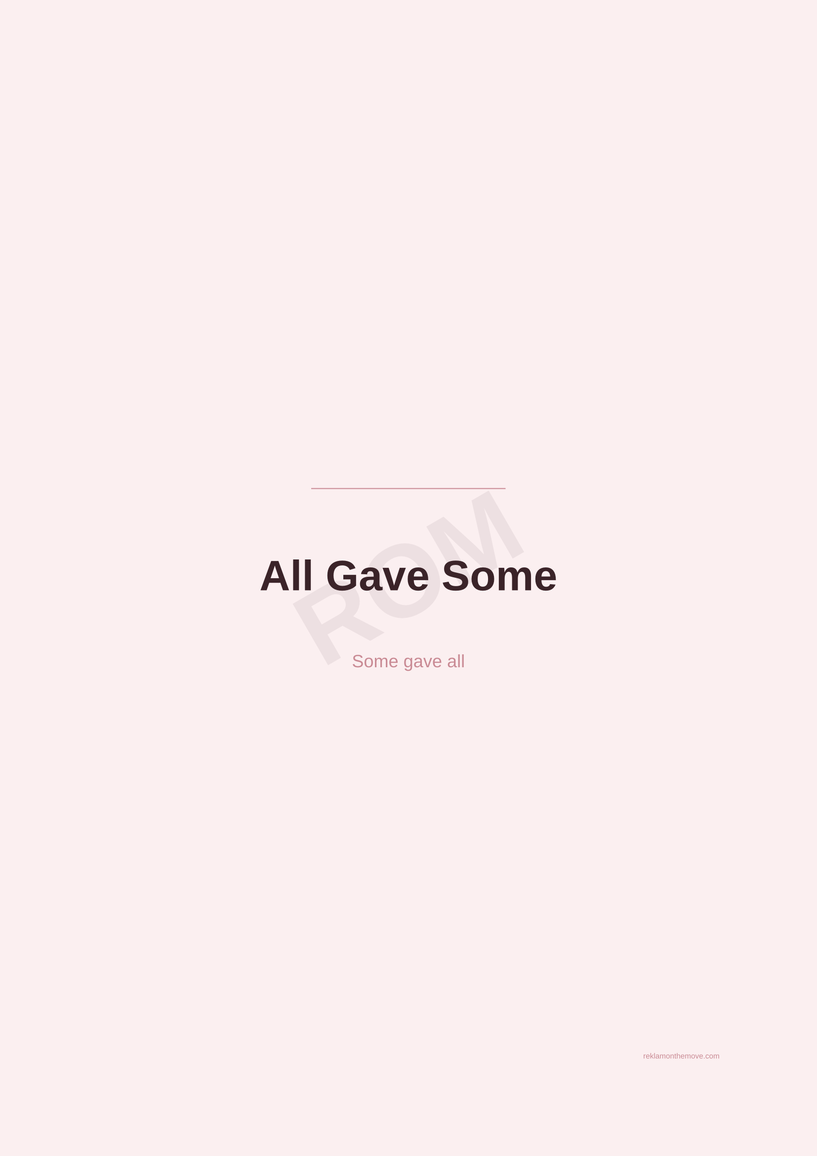 All Gave Some · Gül — ROM dijital ürün önizlemesi (filigranlı)