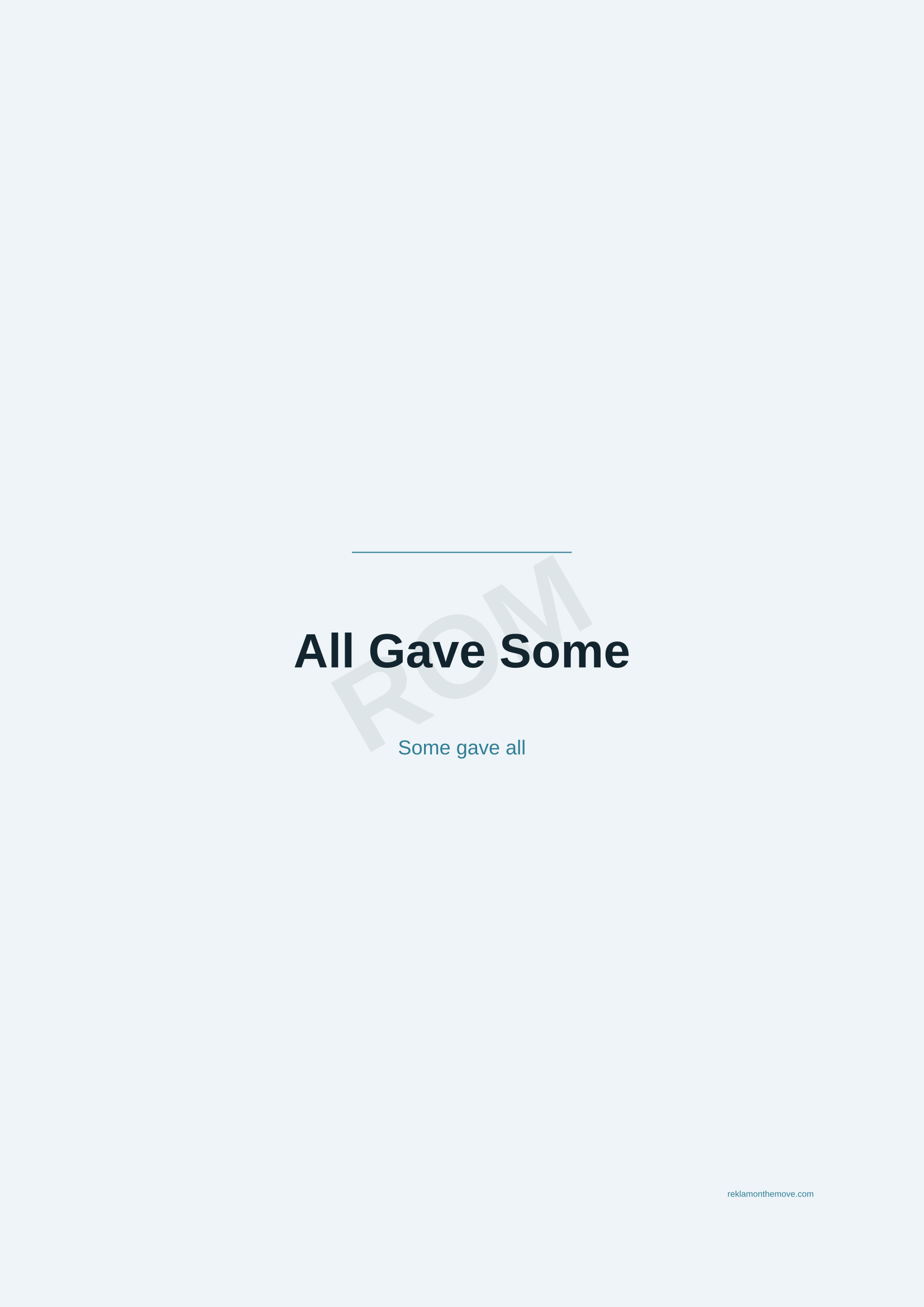 All Gave Some · Okyanus — ROM dijital ürün önizlemesi (filigranlı)