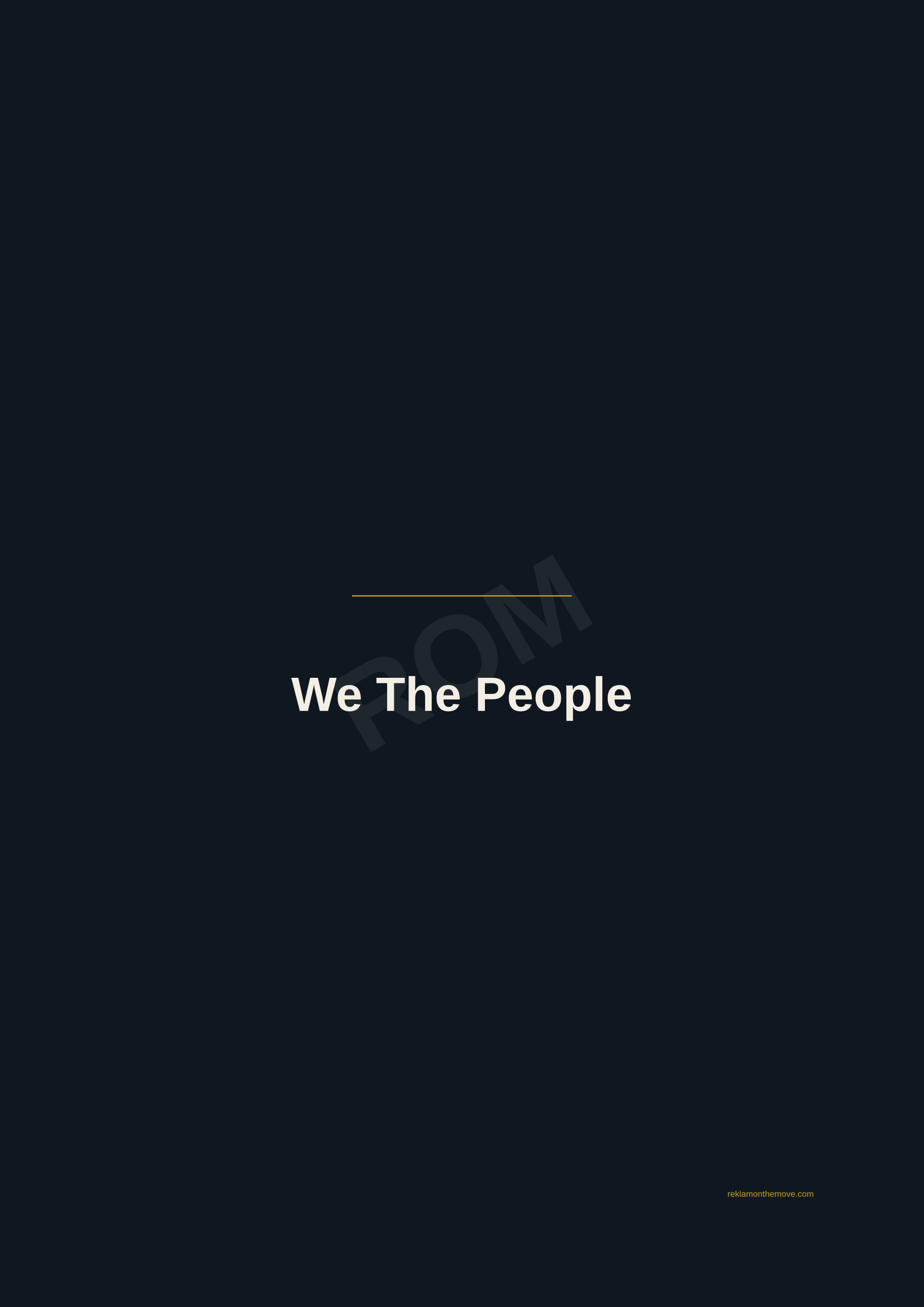 We The People · Gece — ROM dijital ürün önizlemesi (filigranlı)