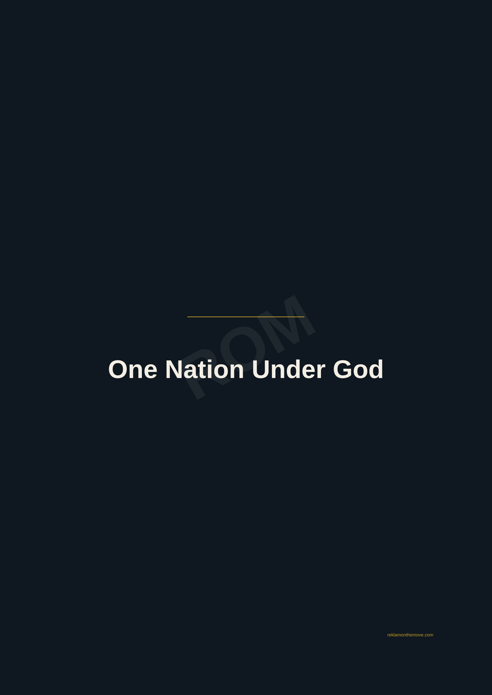 One Nation Under God · Gece — ROM dijital ürün önizlemesi (filigranlı)