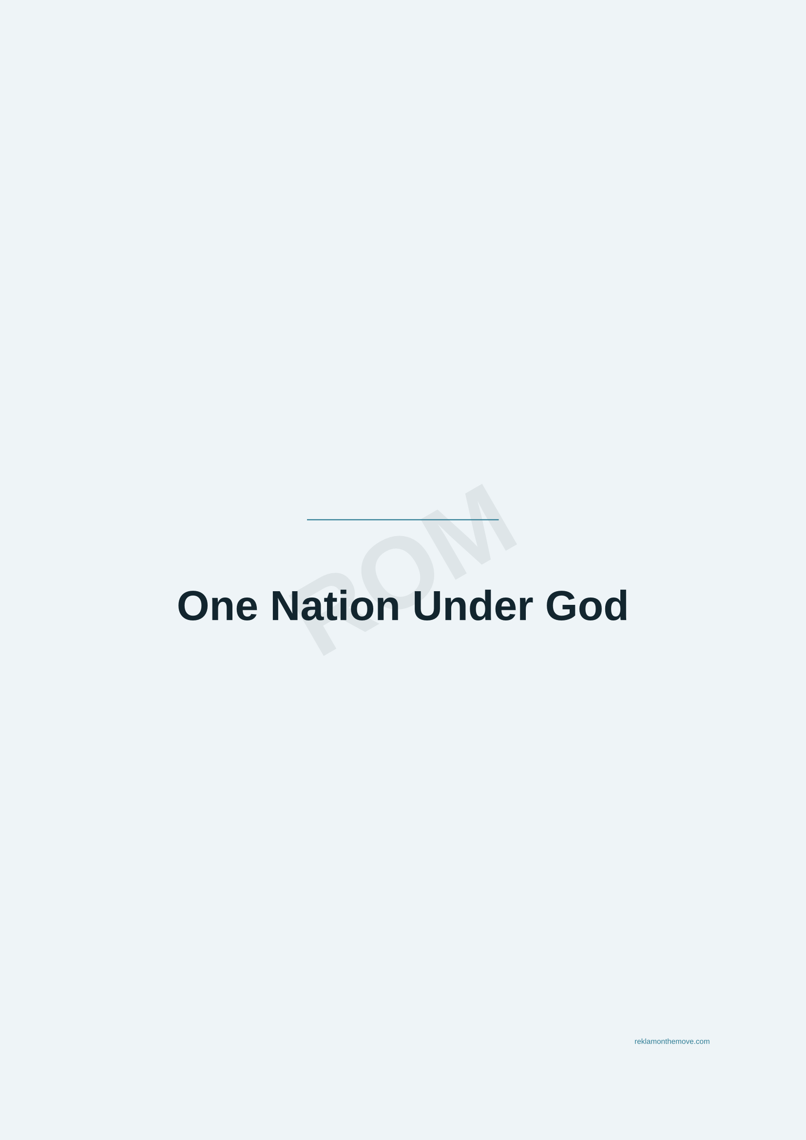 One Nation Under God · Okyanus — ROM dijital ürün önizlemesi (filigranlı)