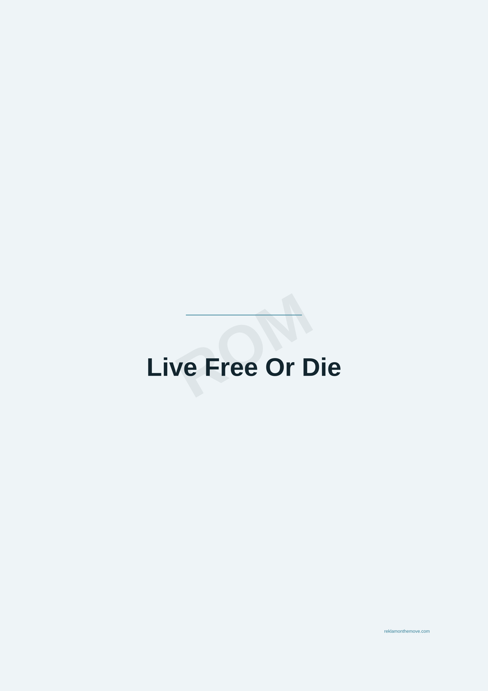 Live Free Or Die · Okyanus — ROM dijital ürün önizlemesi (filigranlı)