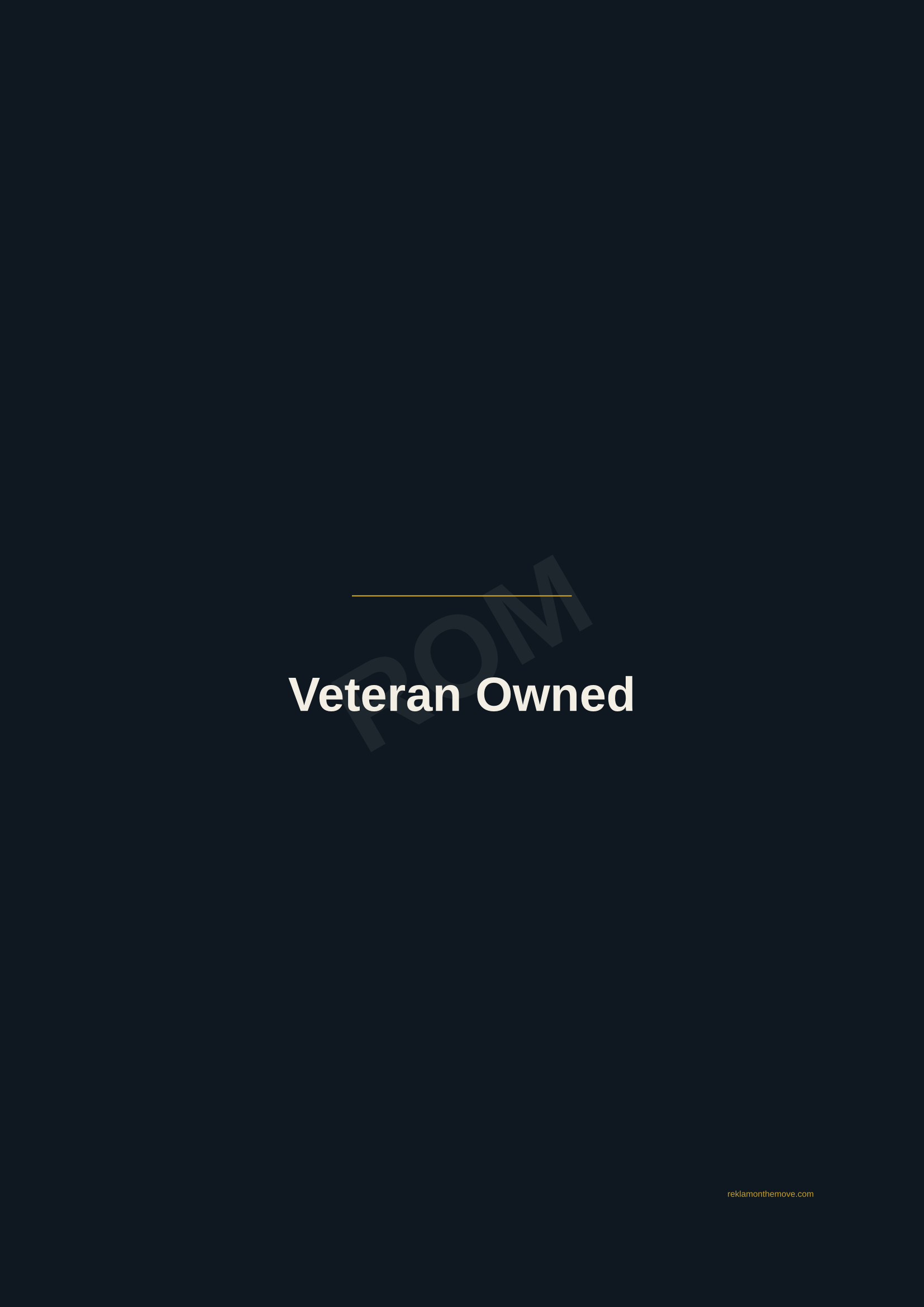 Veteran Owned · Gece — ROM dijital ürün önizlemesi (filigranlı)