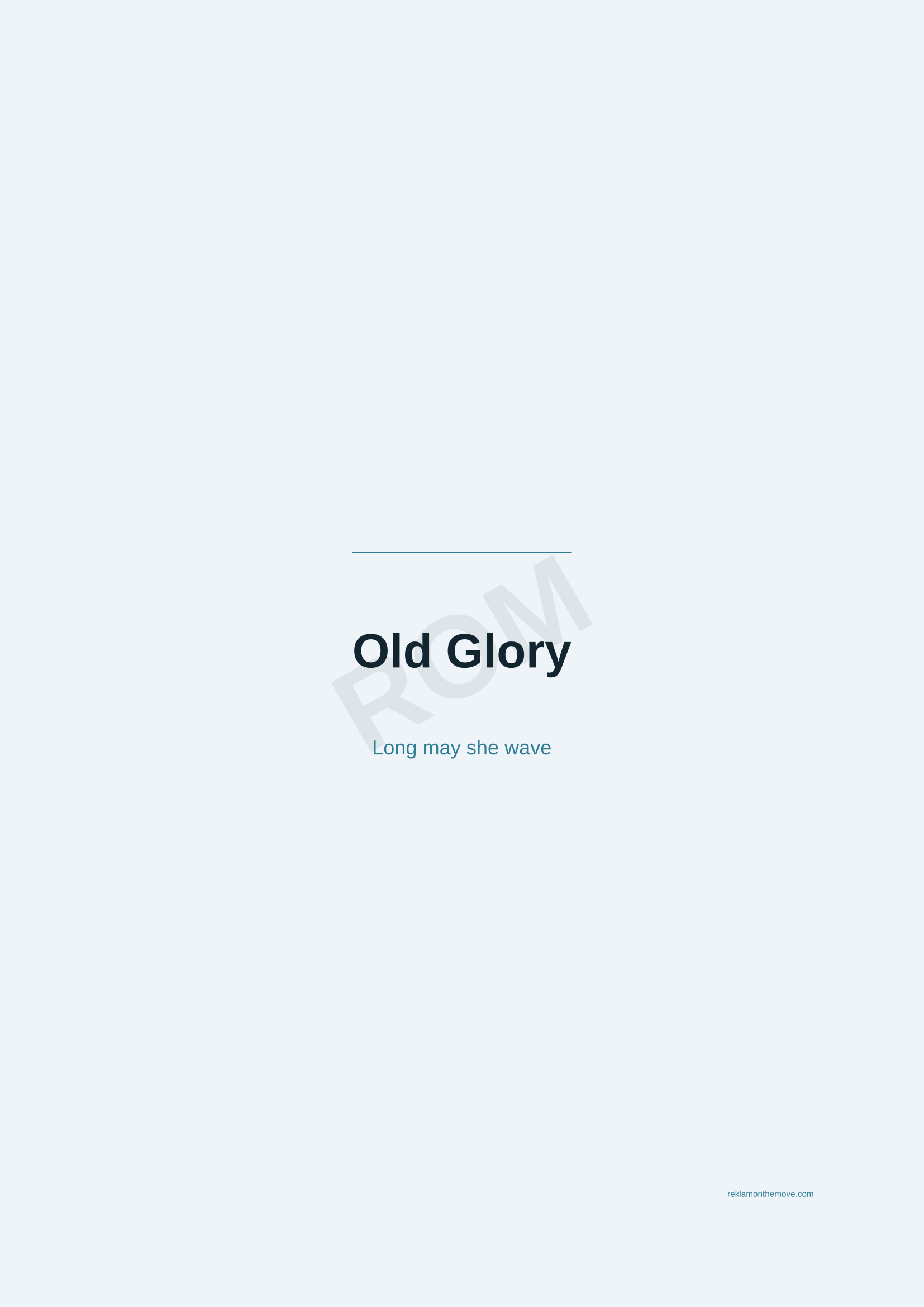 Old Glory · Okyanus — ROM dijital ürün önizlemesi (filigranlı)
