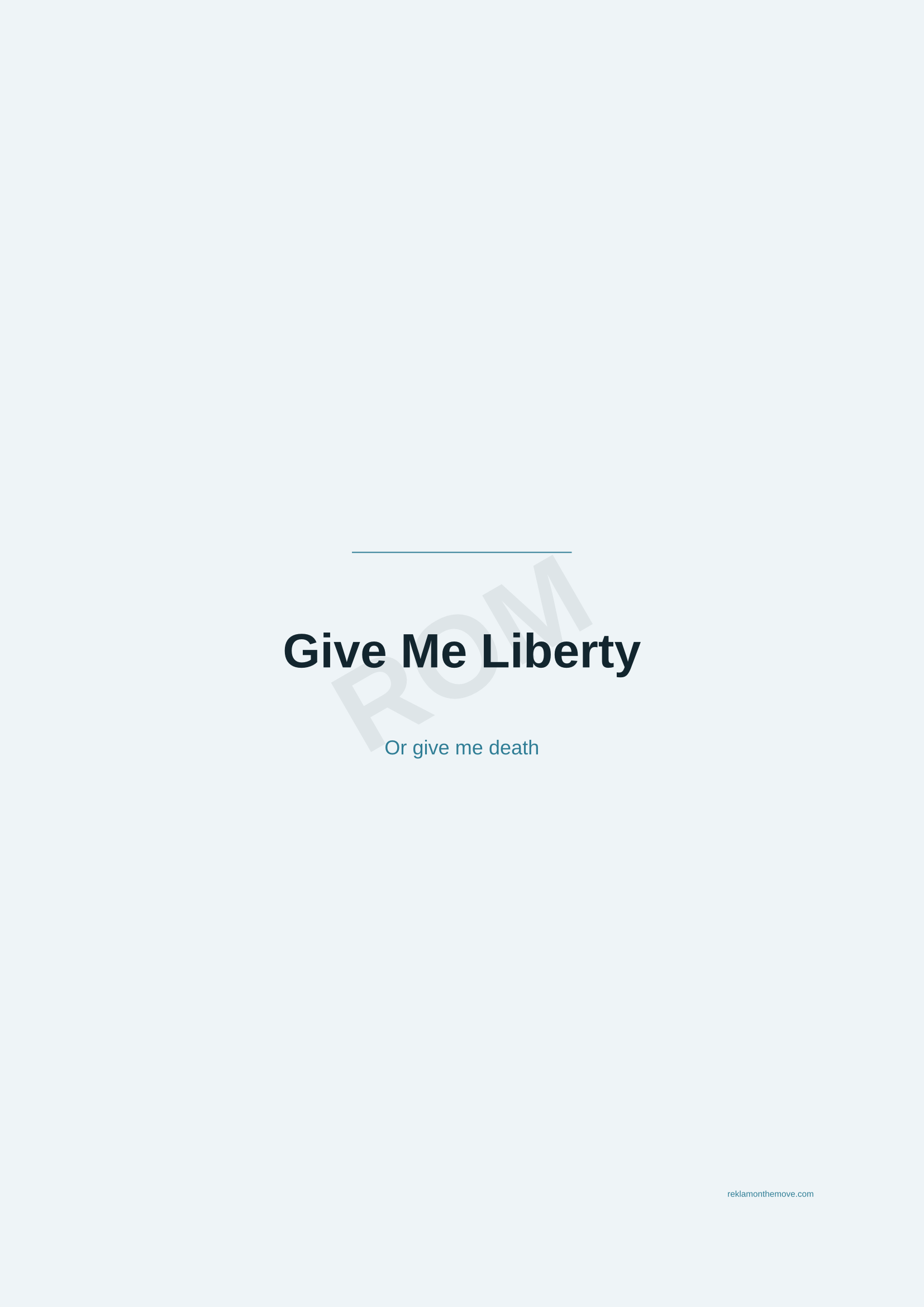 Give Me Liberty · Okyanus — ROM dijital ürün önizlemesi (filigranlı)