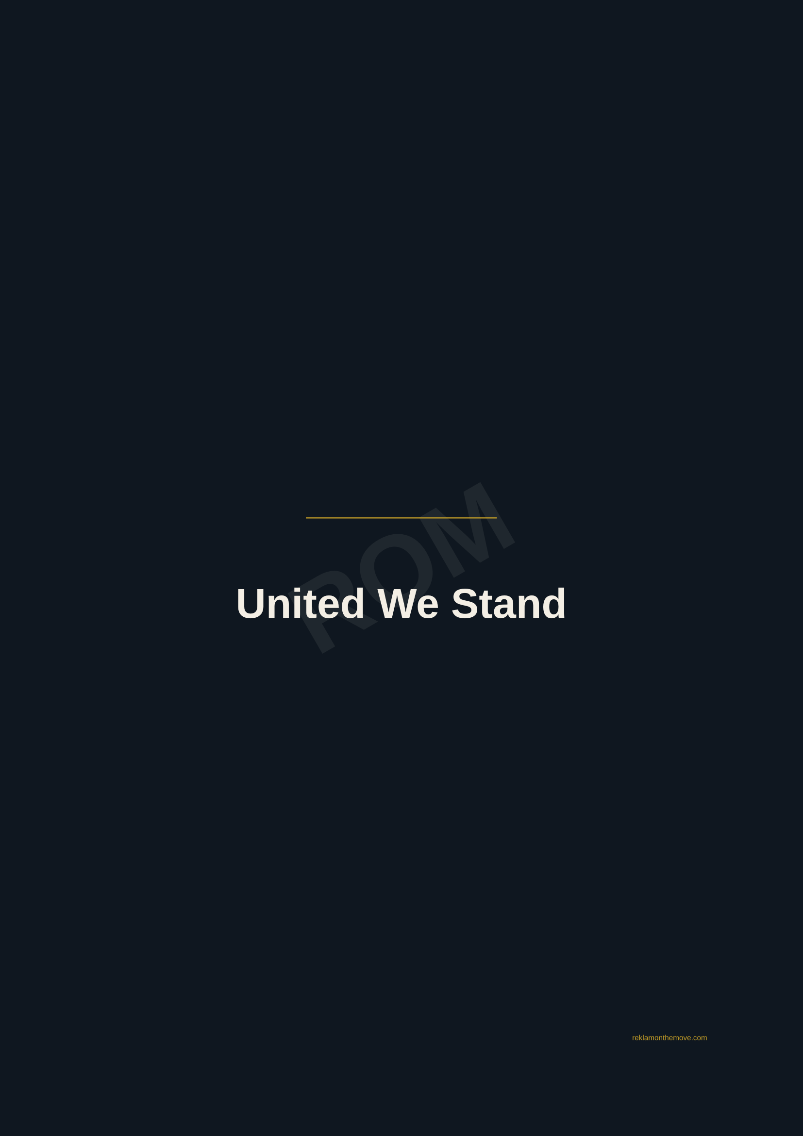 United We Stand · Gece — ROM dijital ürün önizlemesi (filigranlı)