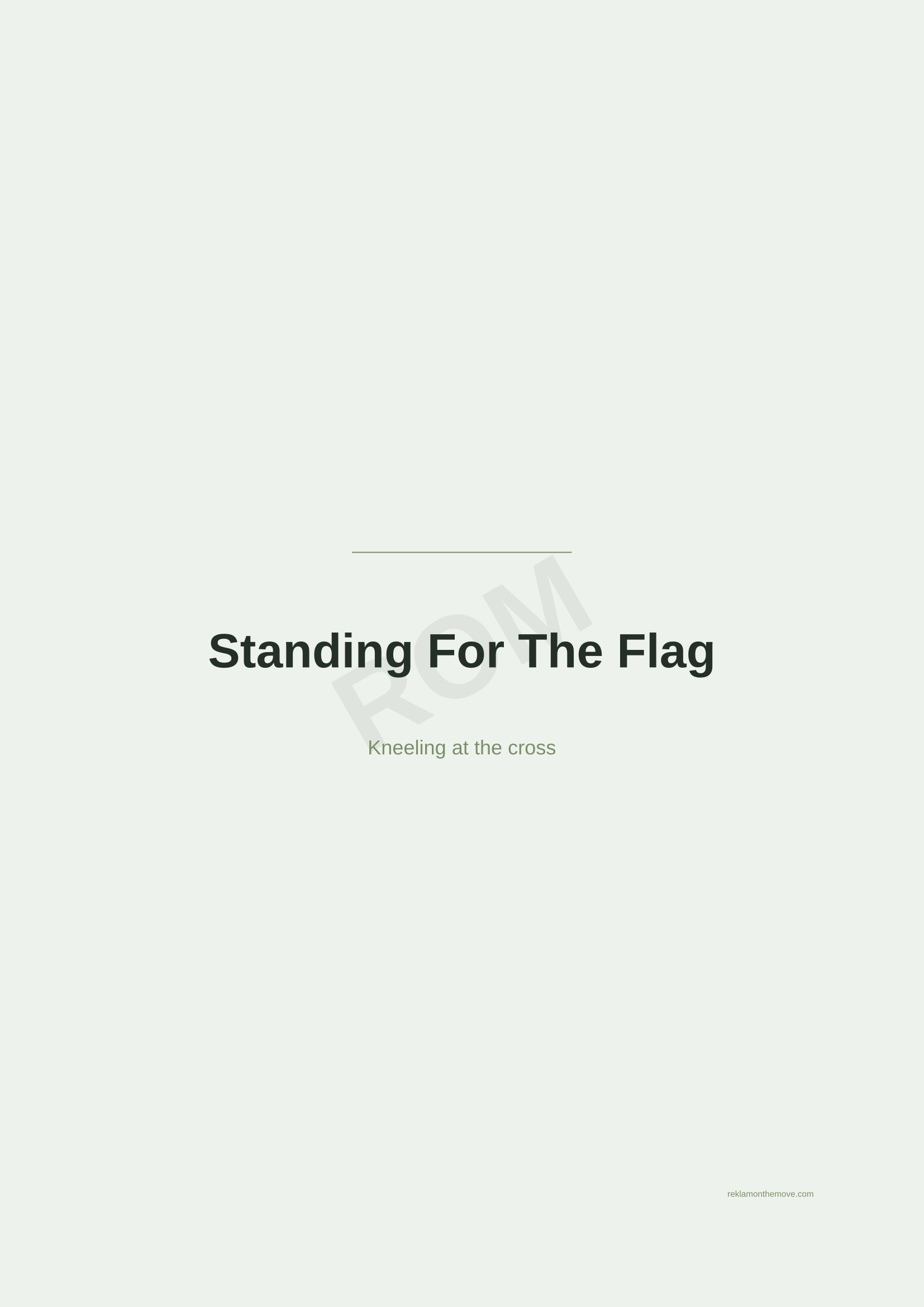 Standing For The Flag · Adaçayı — ROM dijital ürün önizlemesi (filigranlı)