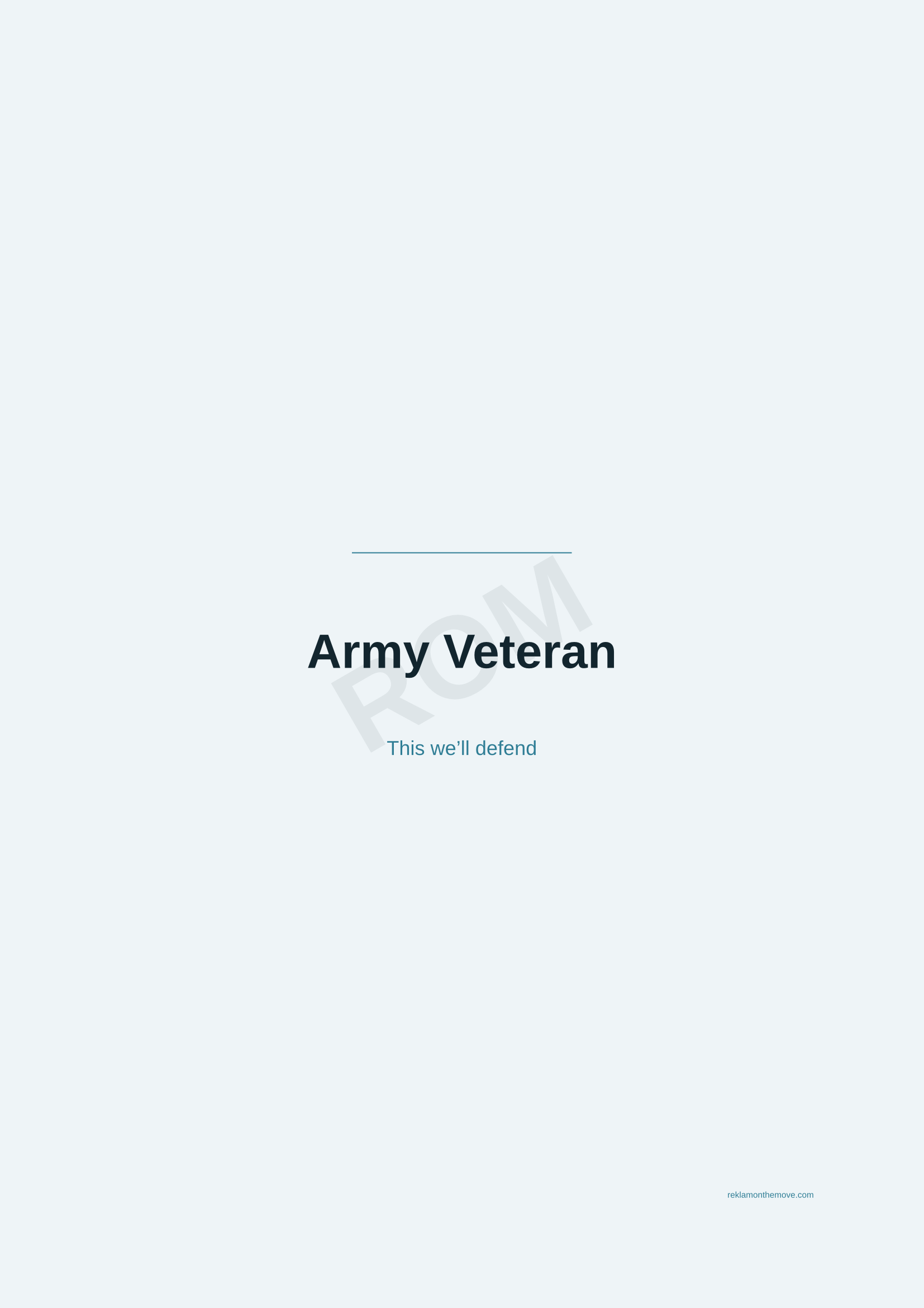 Army Veteran · Okyanus — ROM dijital ürün önizlemesi (filigranlı)