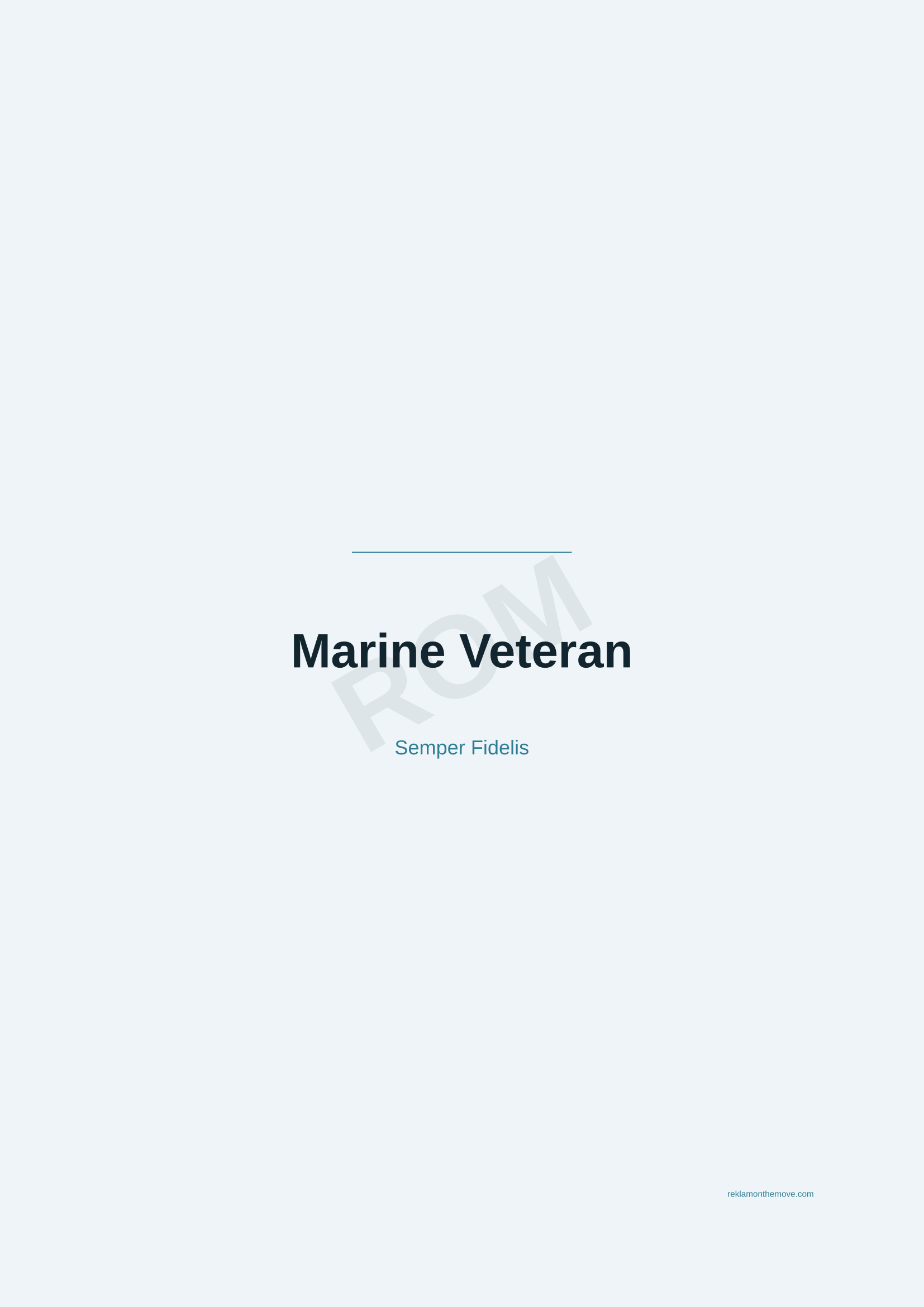 Marine Veteran · Okyanus — ROM dijital ürün önizlemesi (filigranlı)