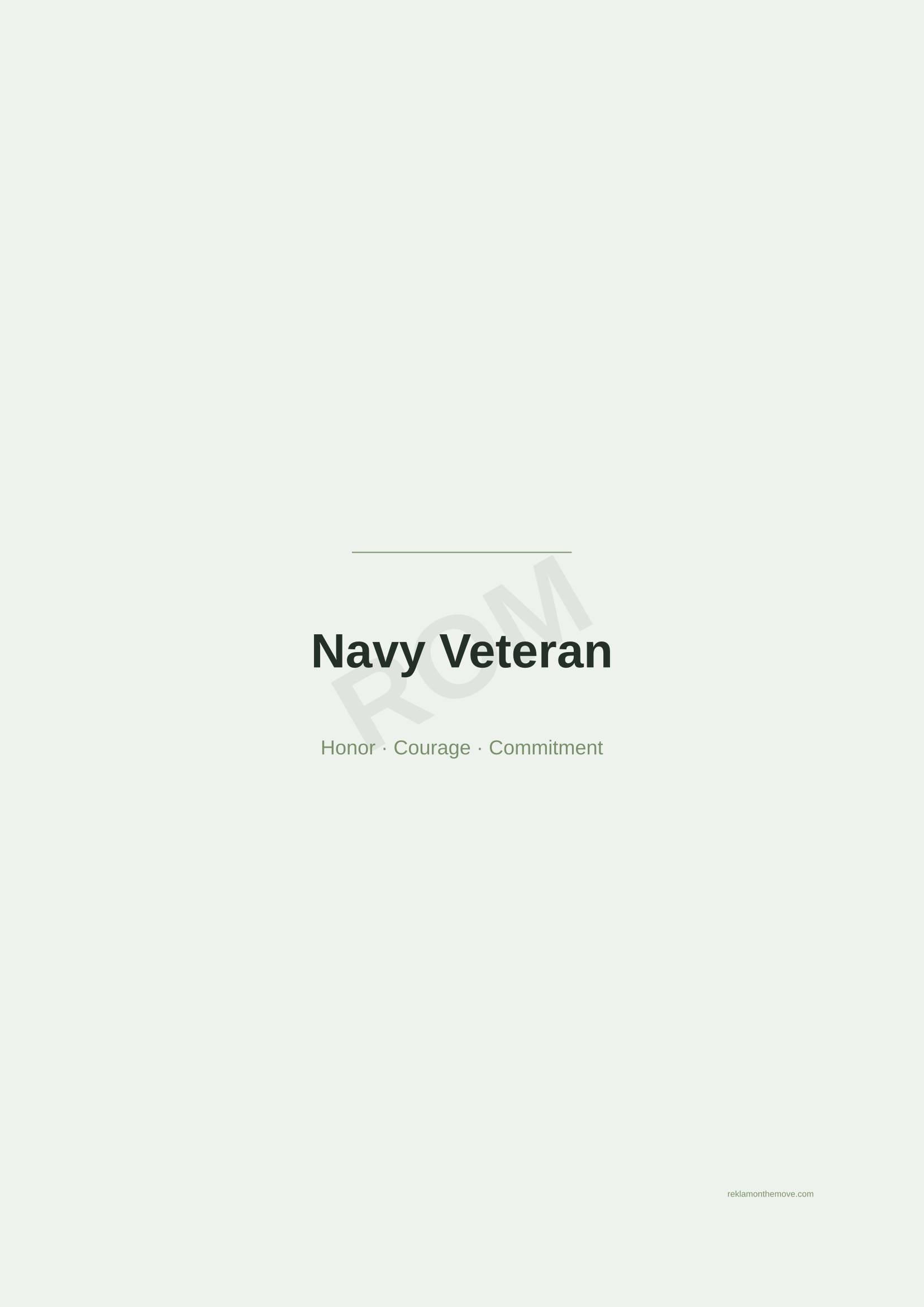 Navy Veteran · Adaçayı — ROM dijital ürün önizlemesi (filigranlı)
