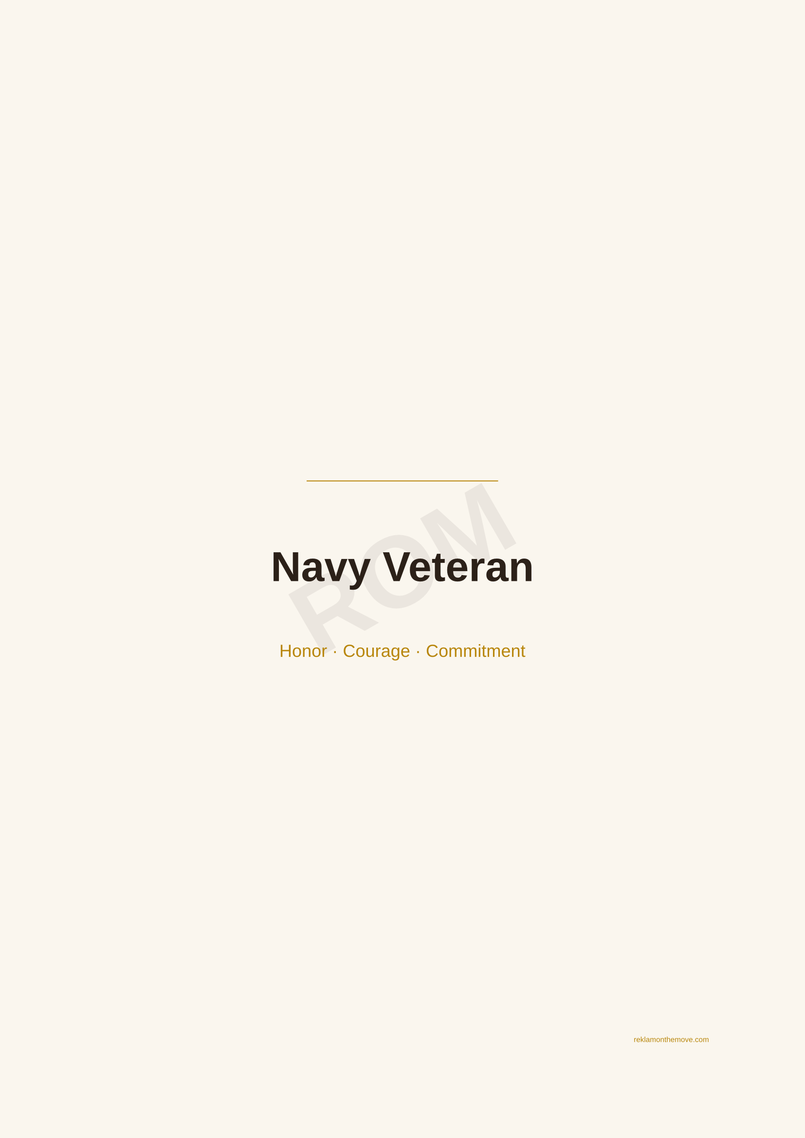 Navy Veteran · Espresso — ROM dijital ürün önizlemesi (filigranlı)