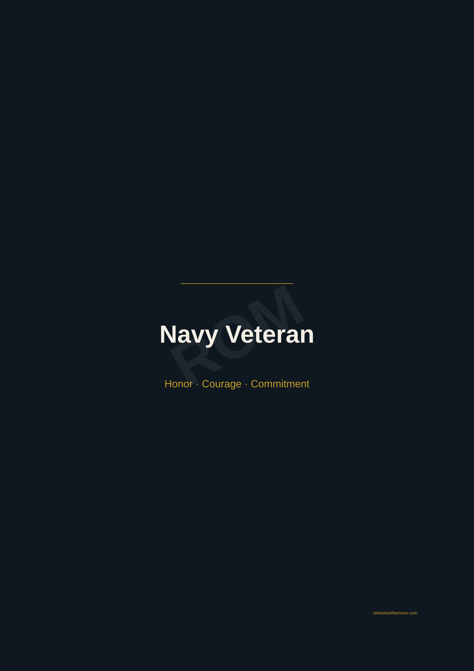 Navy Veteran · Gece — ROM dijital ürün önizlemesi (filigranlı)