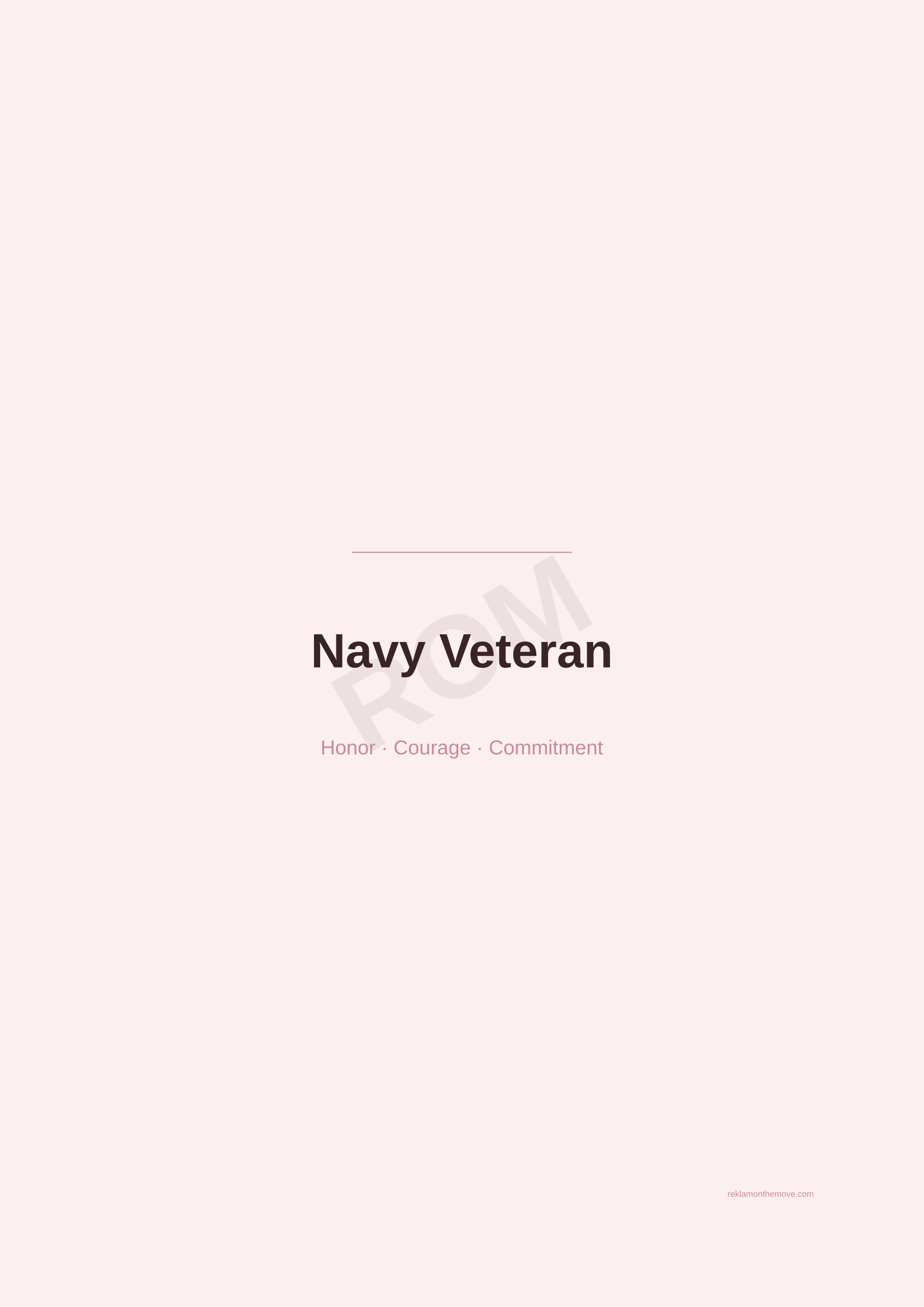Navy Veteran · Gül — ROM dijital ürün önizlemesi (filigranlı)