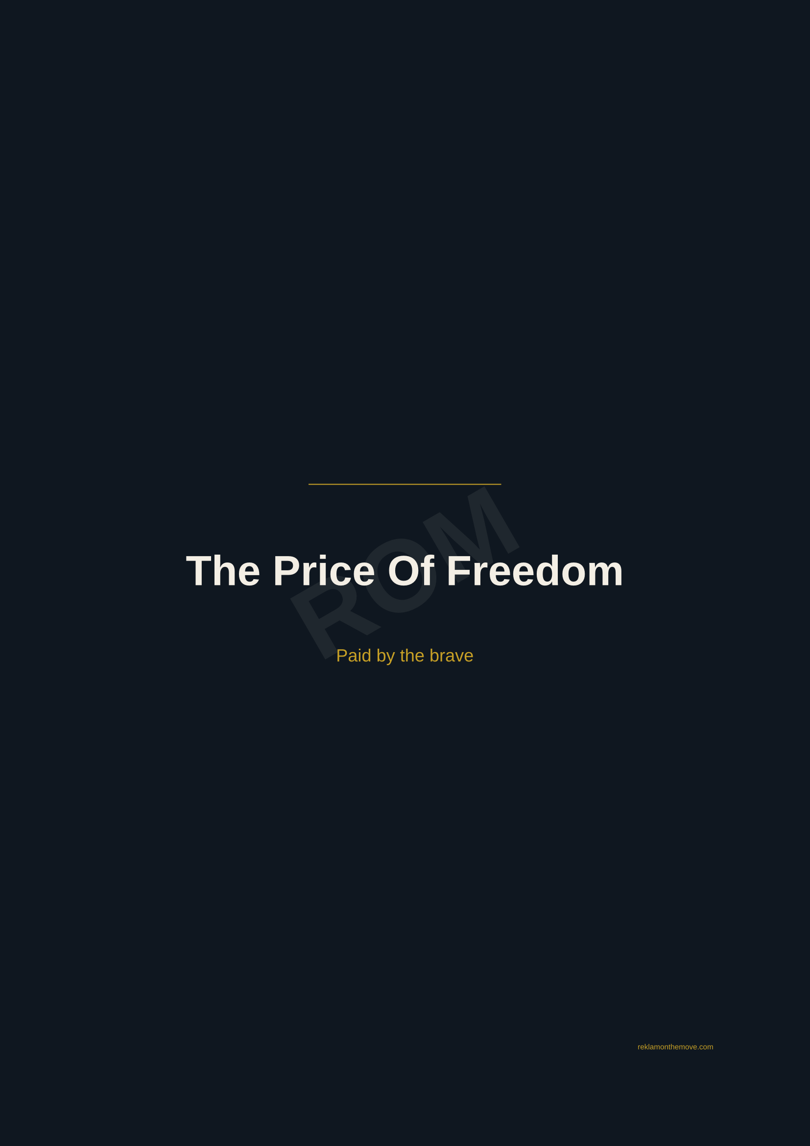 The Price Of Freedom · Gece — ROM dijital ürün önizlemesi (filigranlı)