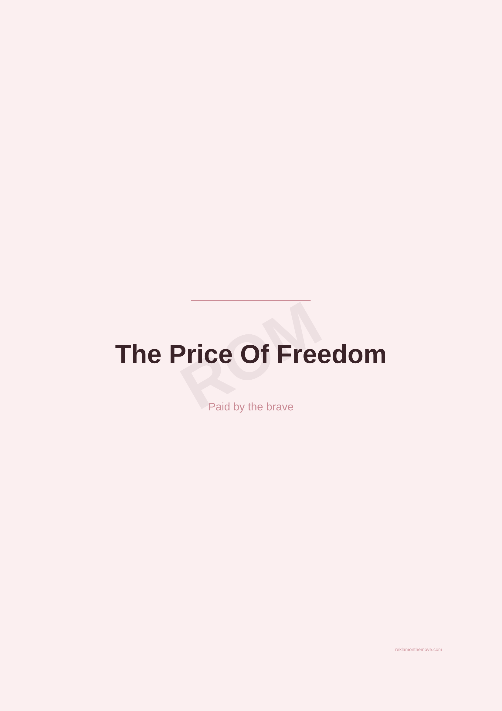 The Price Of Freedom · Gül — ROM dijital ürün önizlemesi (filigranlı)