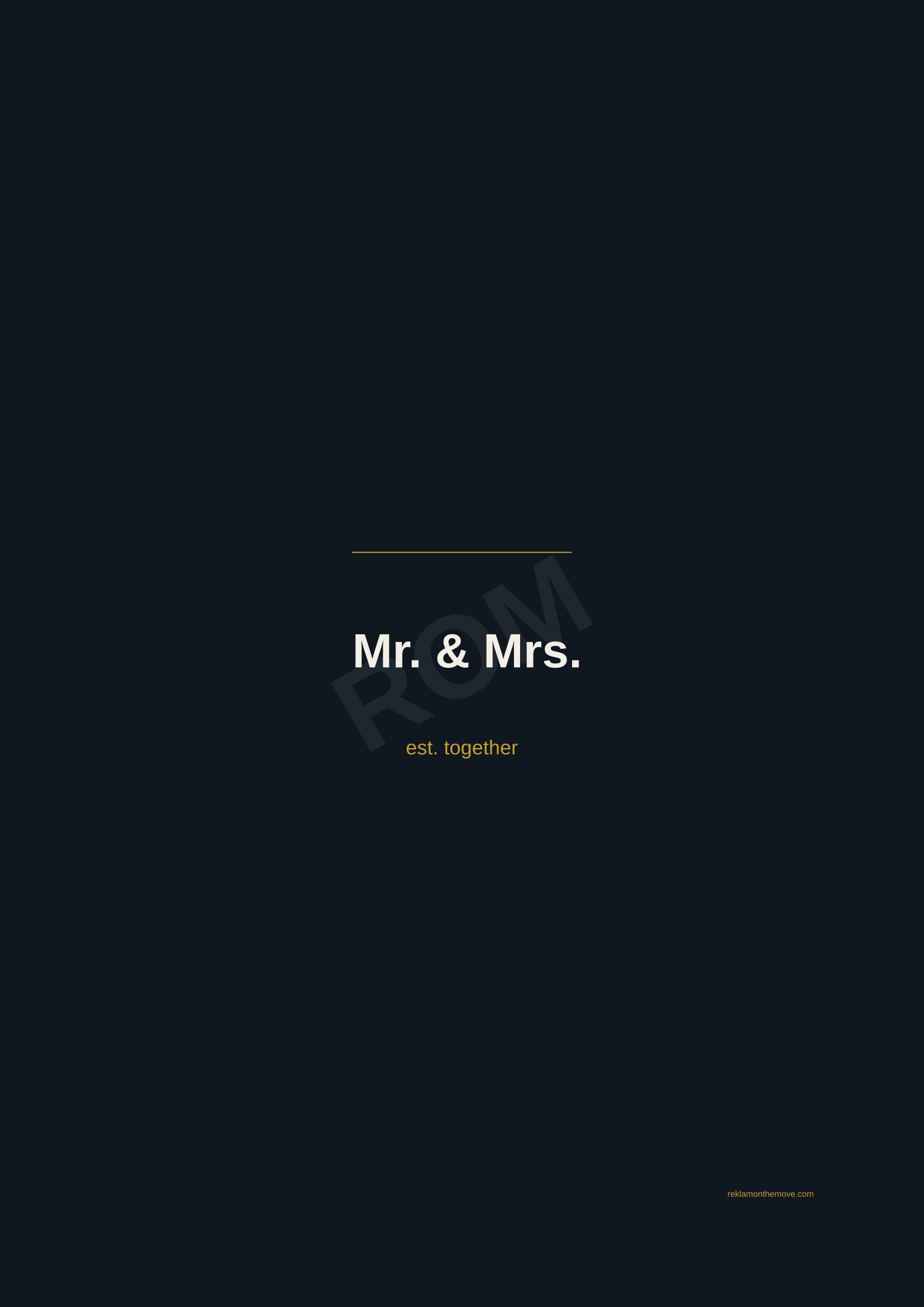 Mr. & Mrs. · Gece — ROM dijital ürün önizlemesi (filigranlı)