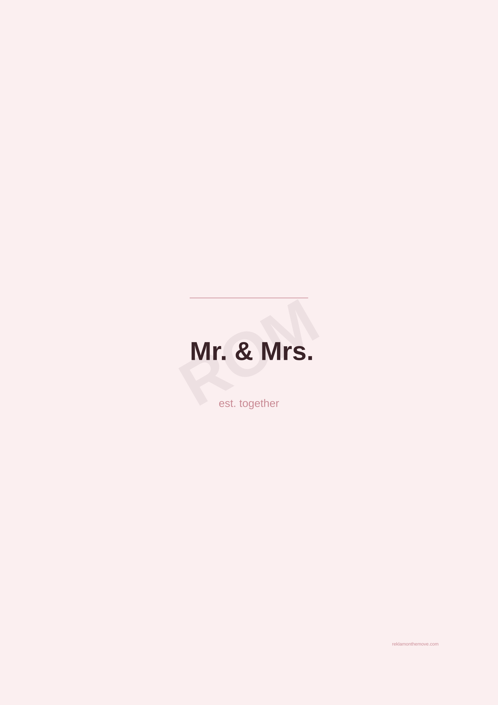 Mr. & Mrs. · Gül — ROM dijital ürün önizlemesi (filigranlı)