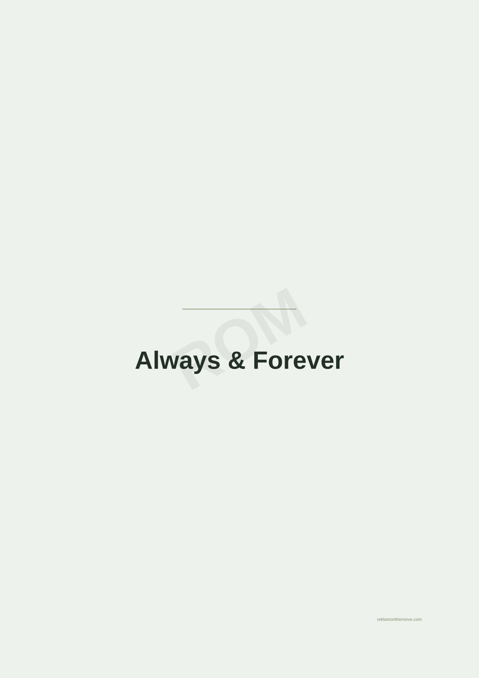 Always & Forever · Adaçayı — ROM dijital ürün önizlemesi (filigranlı)