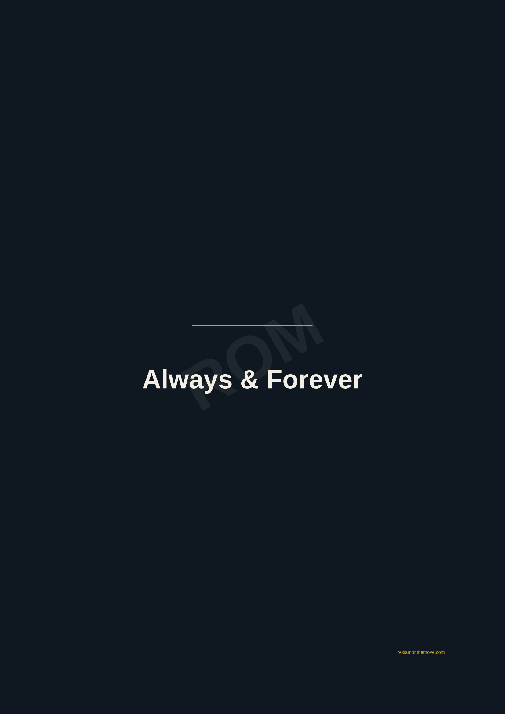 Always & Forever · Gece — ROM dijital ürün önizlemesi (filigranlı)