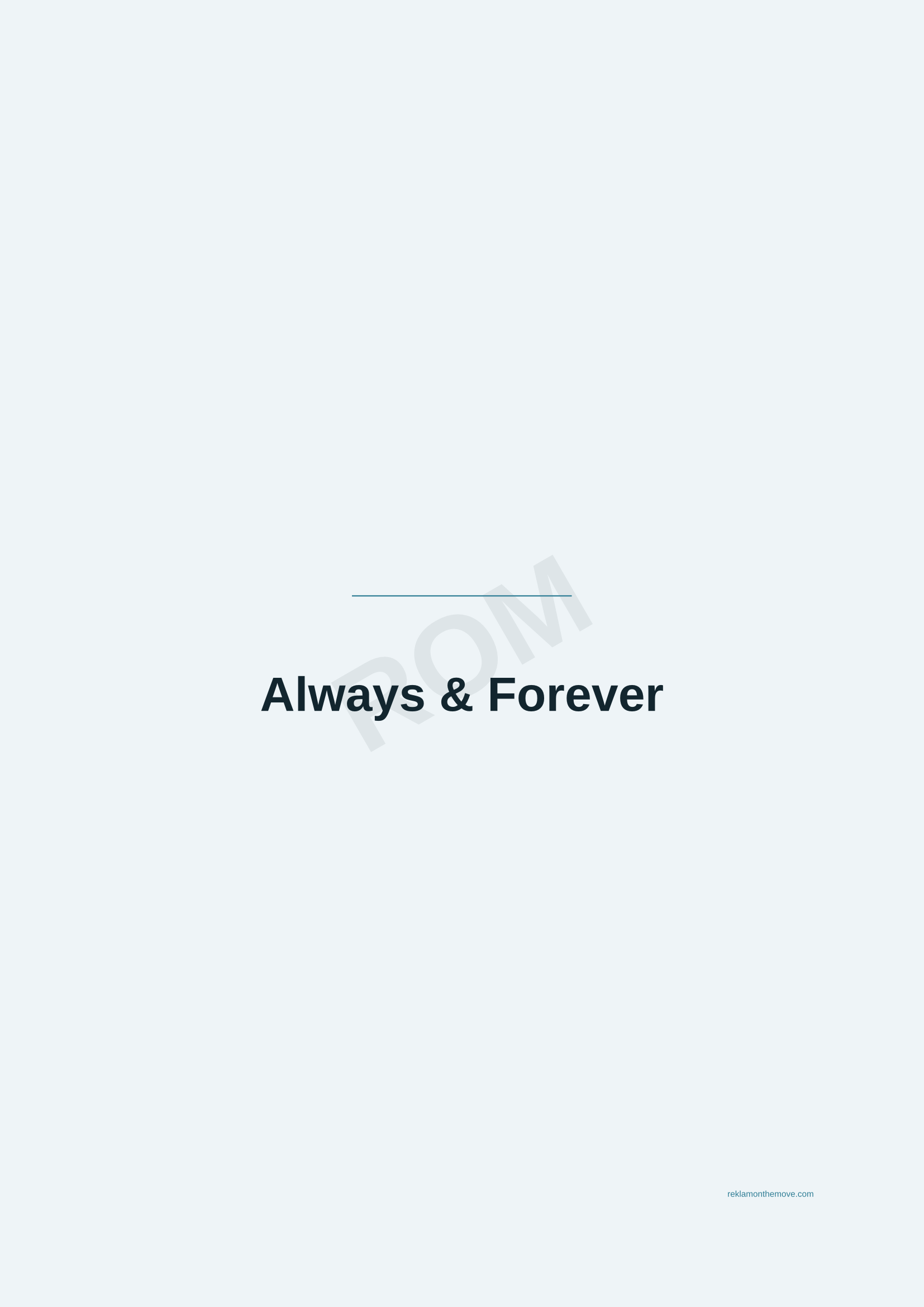 Always & Forever · Okyanus — ROM dijital ürün önizlemesi (filigranlı)