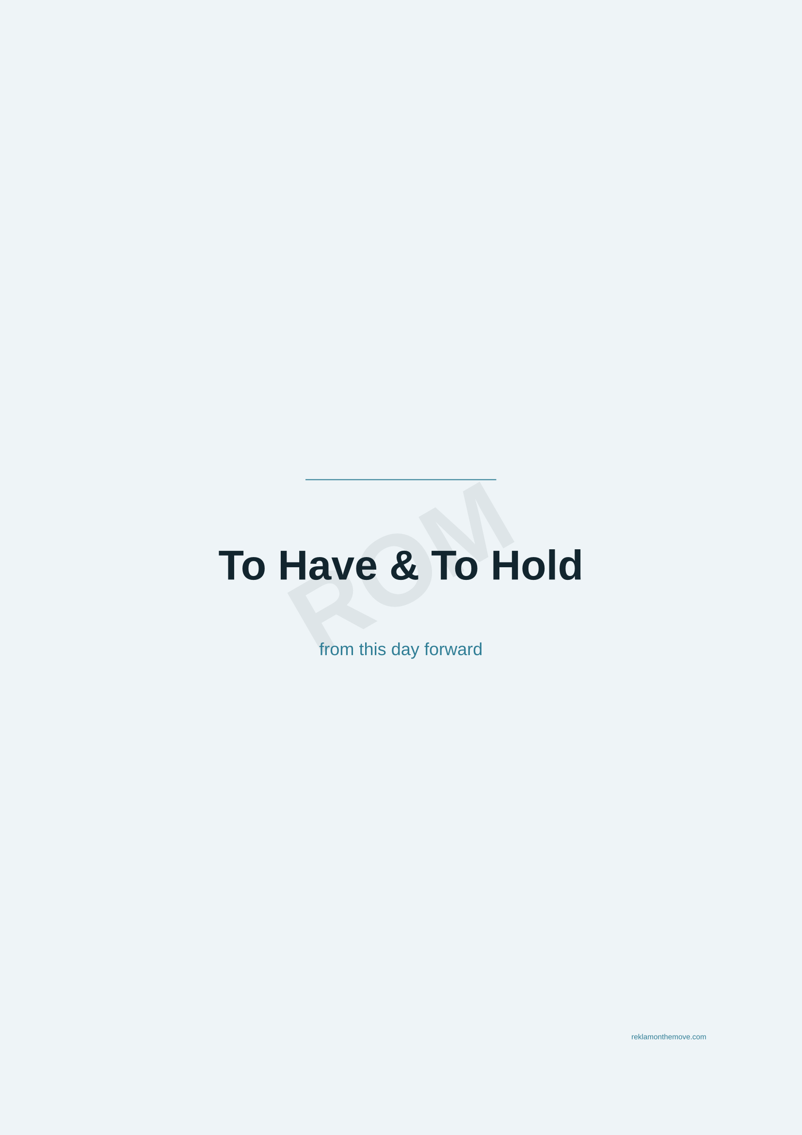 To Have & To Hold · Okyanus — ROM dijital ürün önizlemesi (filigranlı)