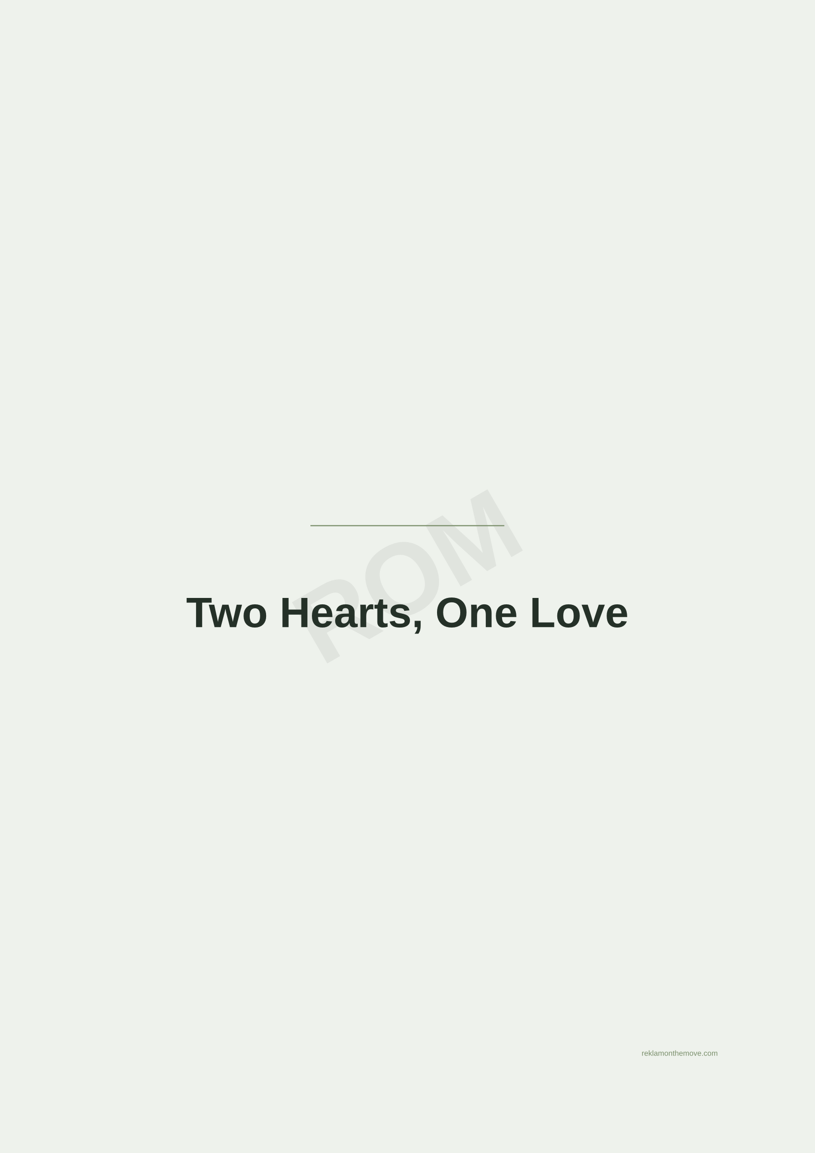 Two Hearts, One Love · Adaçayı — ROM dijital ürün önizlemesi (filigranlı)