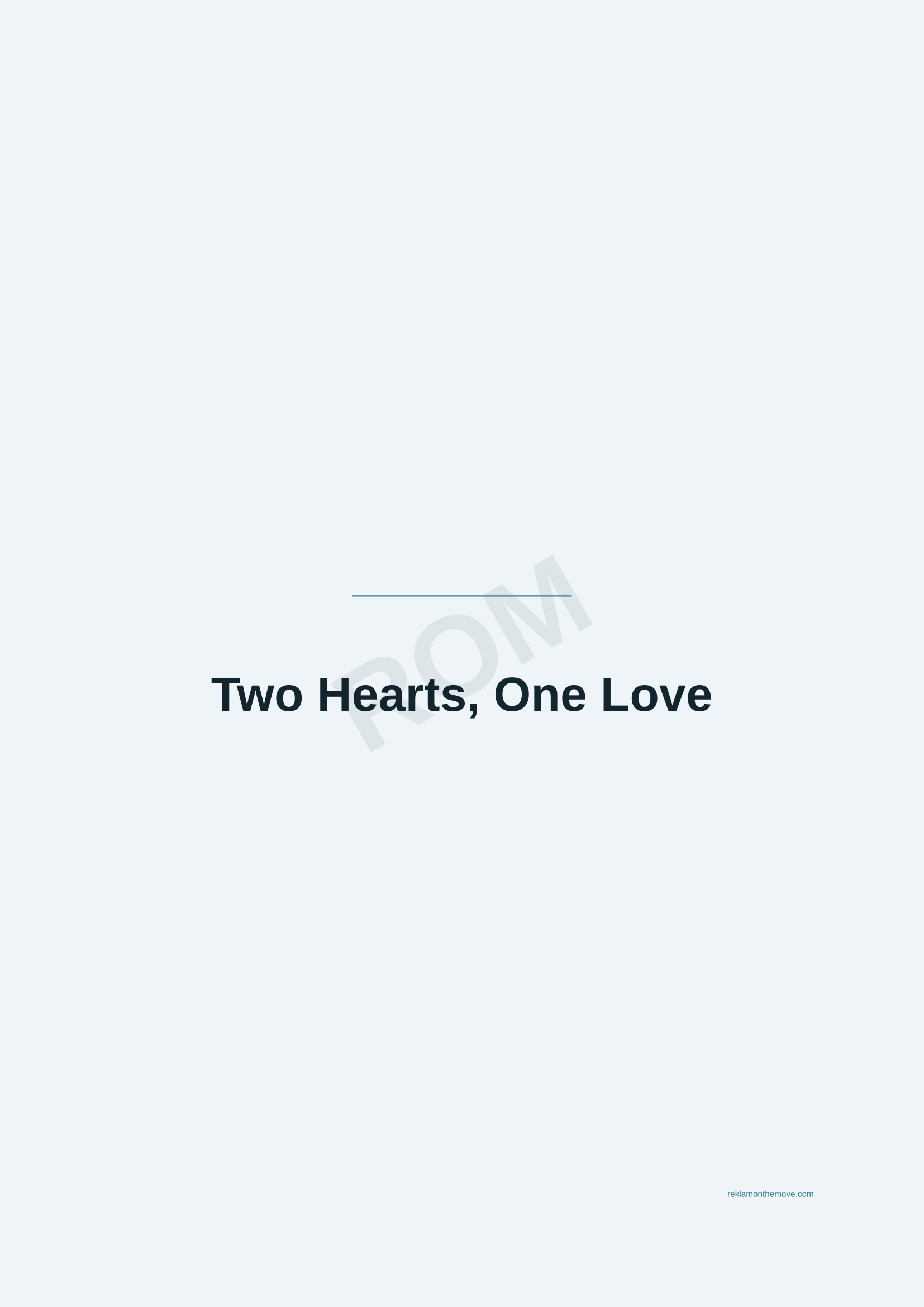 Two Hearts, One Love · Okyanus — ROM dijital ürün önizlemesi (filigranlı)