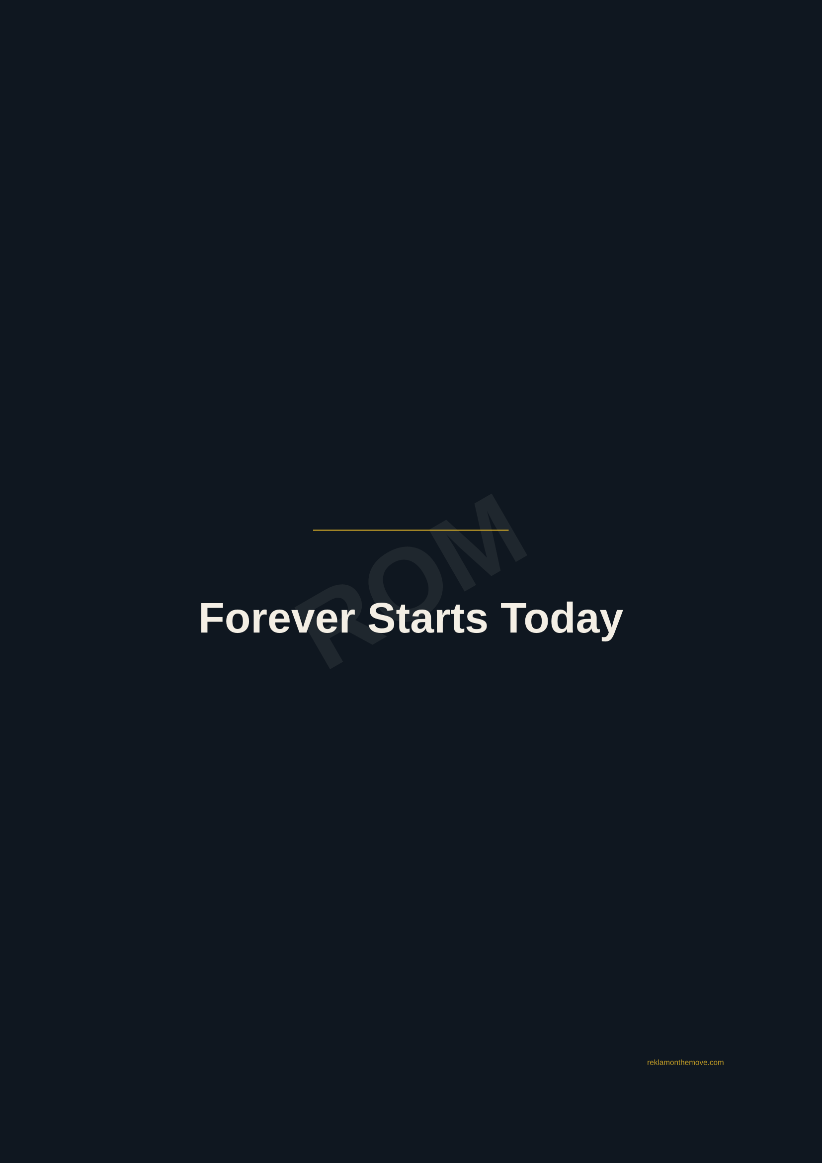 Forever Starts Today · Gece — ROM dijital ürün önizlemesi (filigranlı)