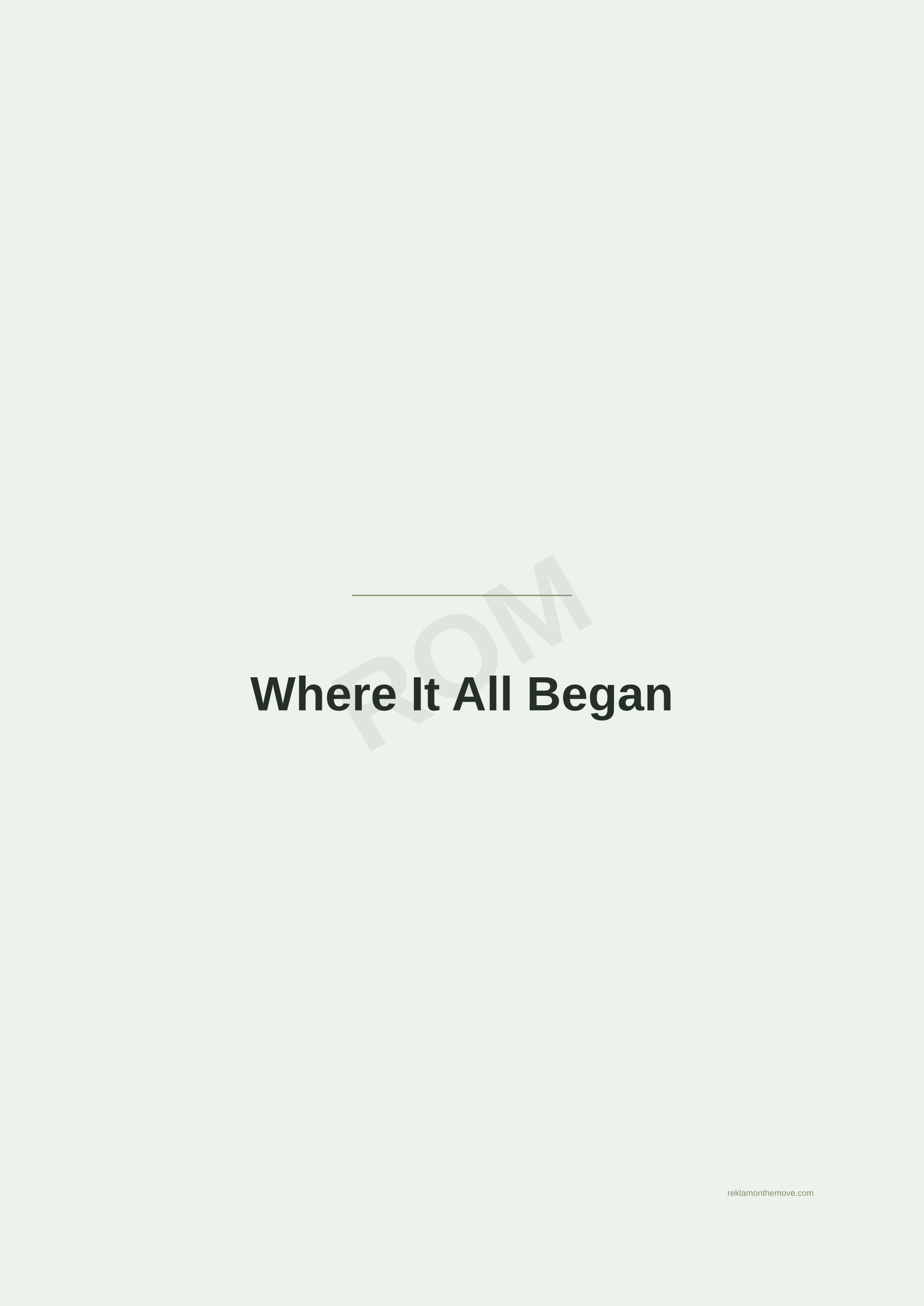 Where It All Began · Adaçayı — ROM dijital ürün önizlemesi (filigranlı)
