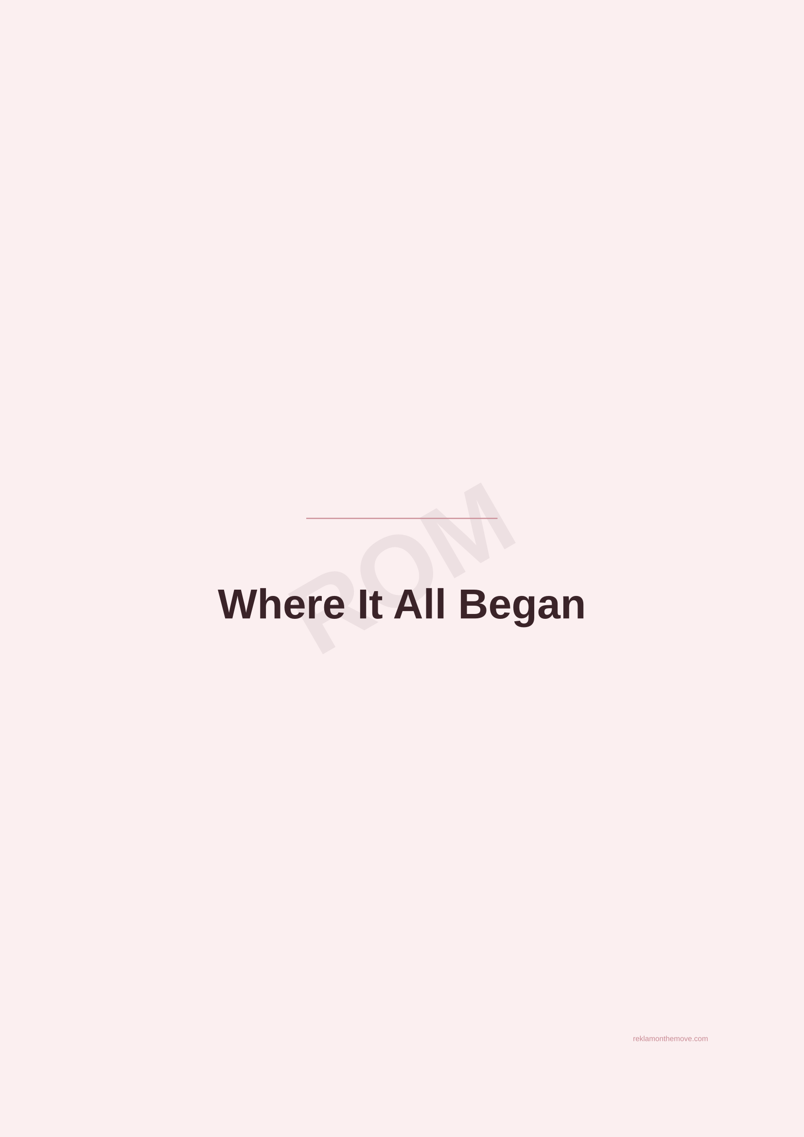 Where It All Began · Gül — ROM dijital ürün önizlemesi (filigranlı)