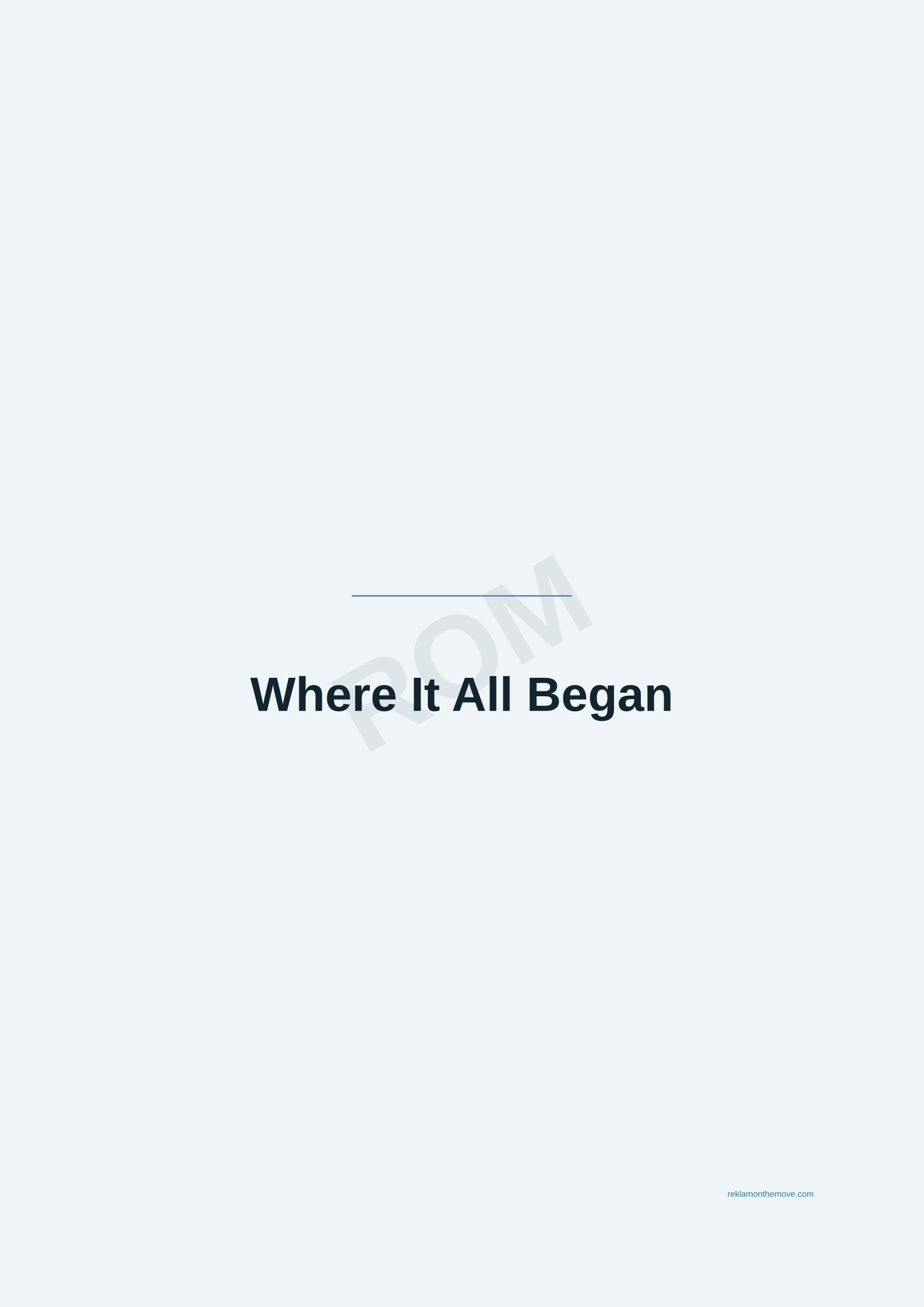 Where It All Began · Okyanus — ROM dijital ürün önizlemesi (filigranlı)
