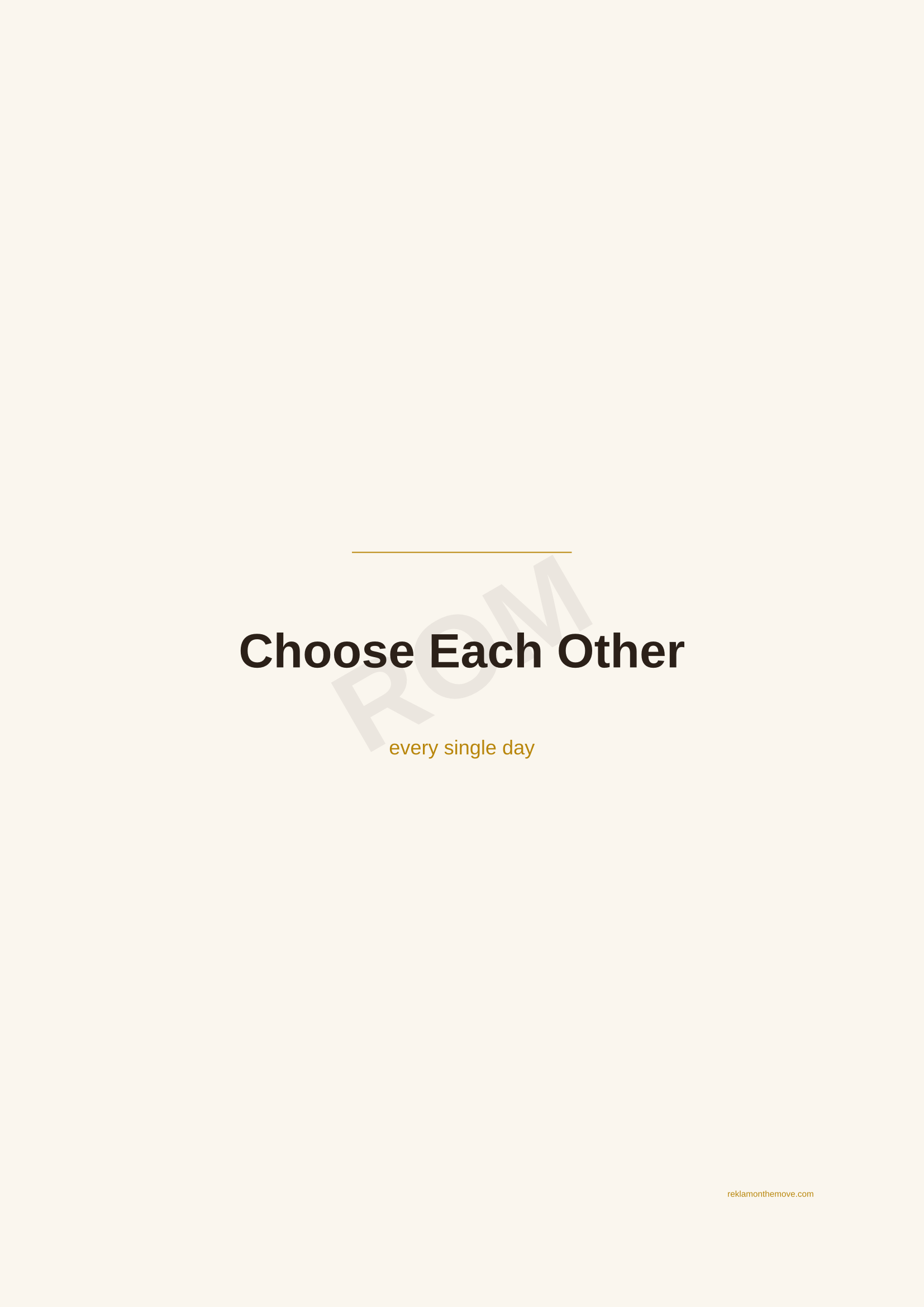 Choose Each Other · Espresso — ROM dijital ürün önizlemesi (filigranlı)