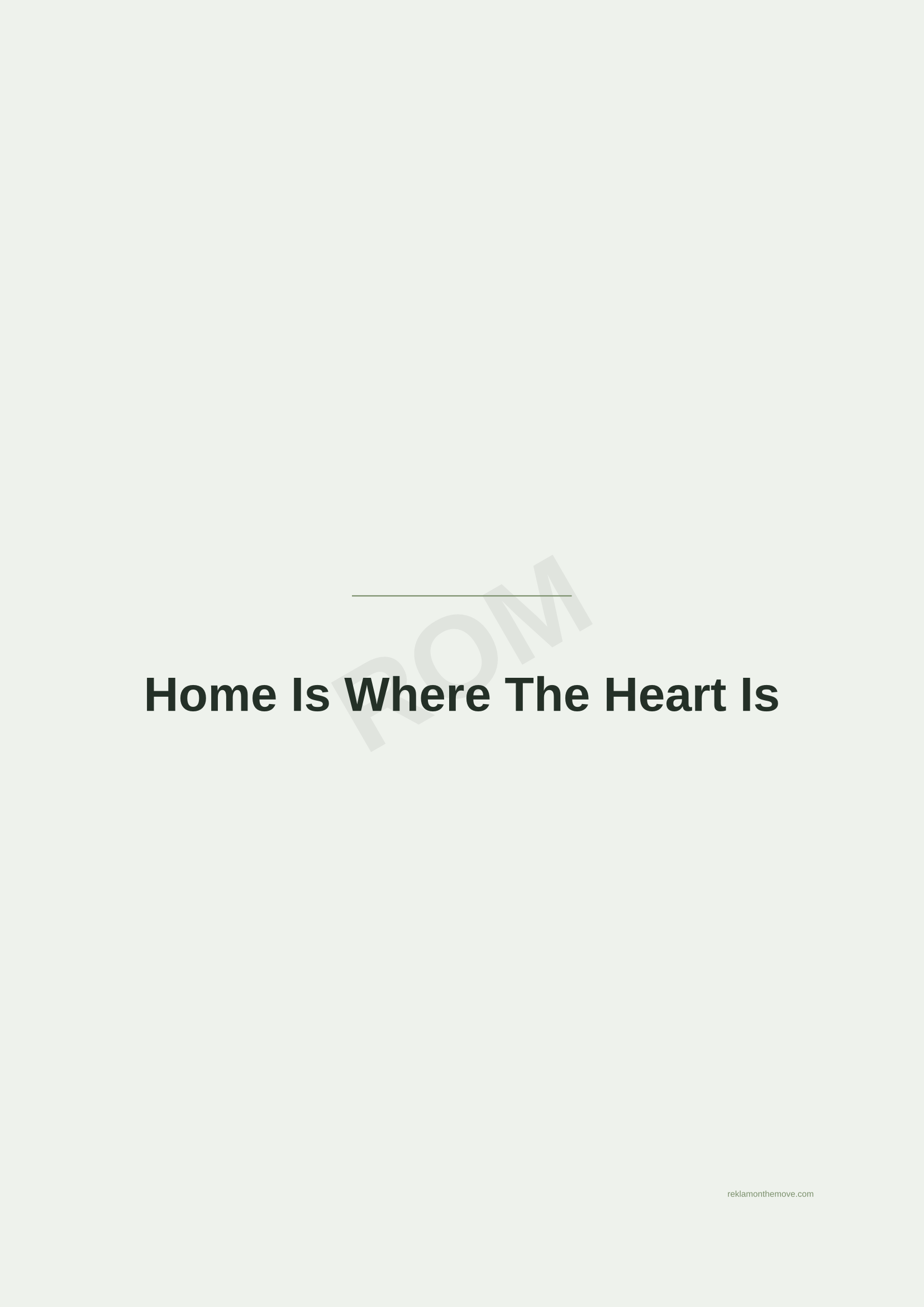 Home Is Where The Heart Is · Adaçayı — ROM dijital ürün önizlemesi (filigranlı)