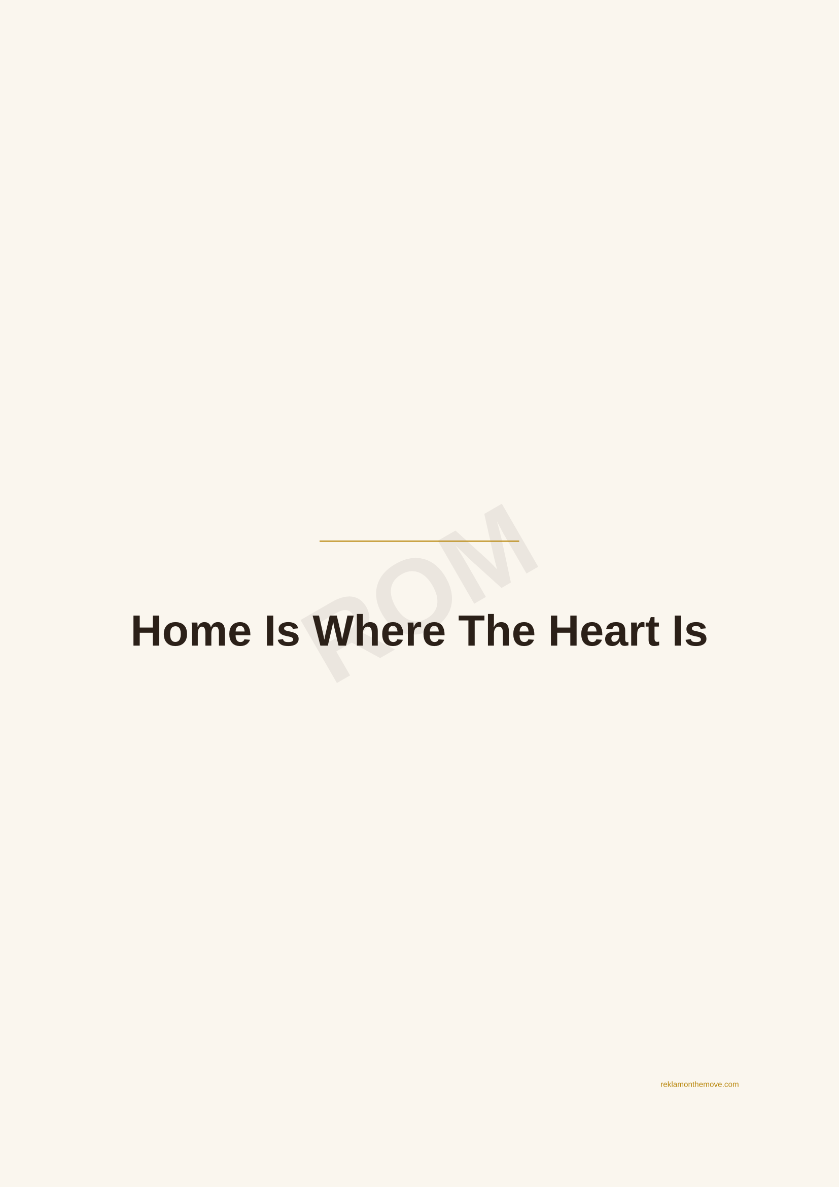 Home Is Where The Heart Is · Espresso — ROM dijital ürün önizlemesi (filigranlı)
