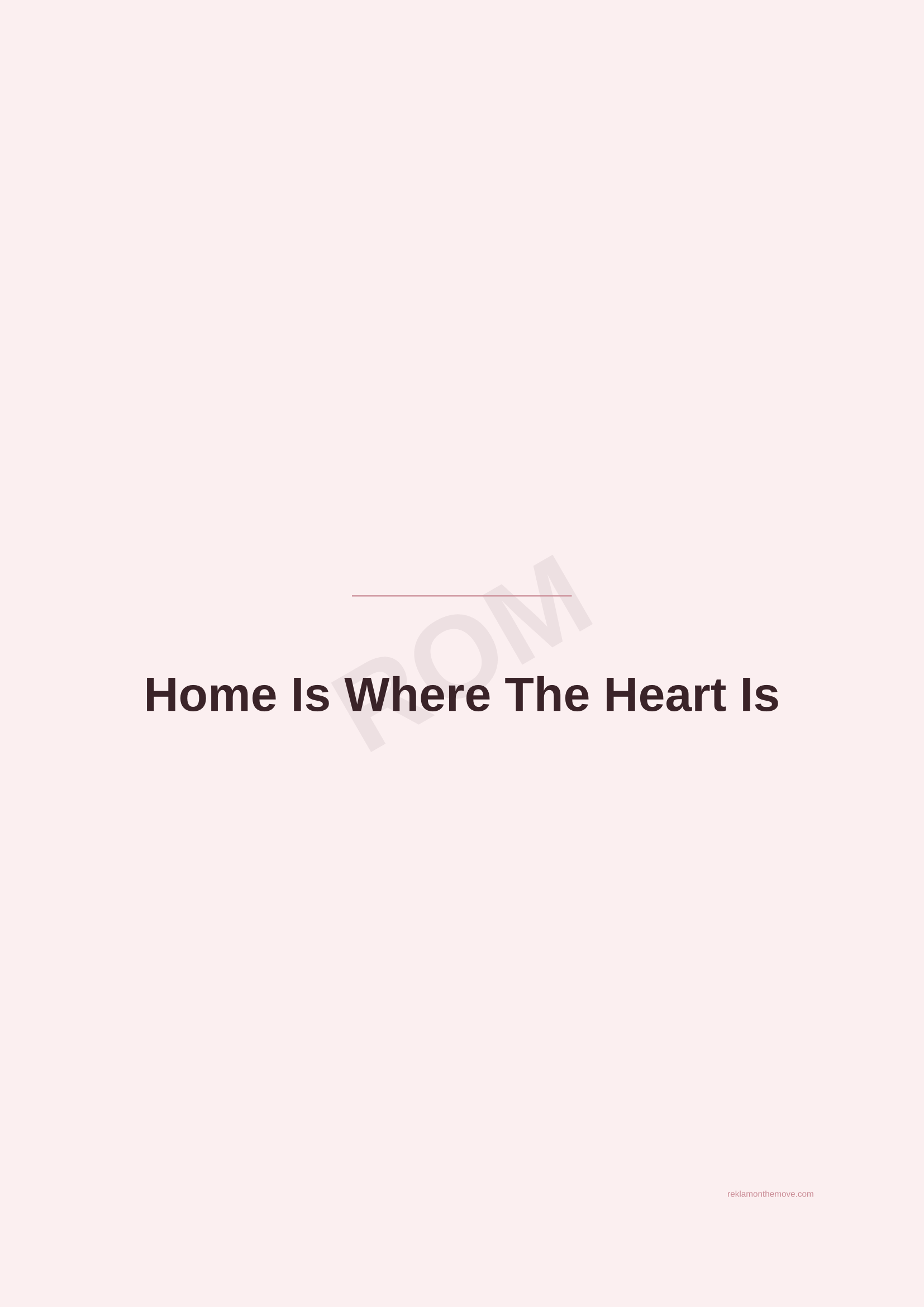 Home Is Where The Heart Is · Gül — ROM dijital ürün önizlemesi (filigranlı)
