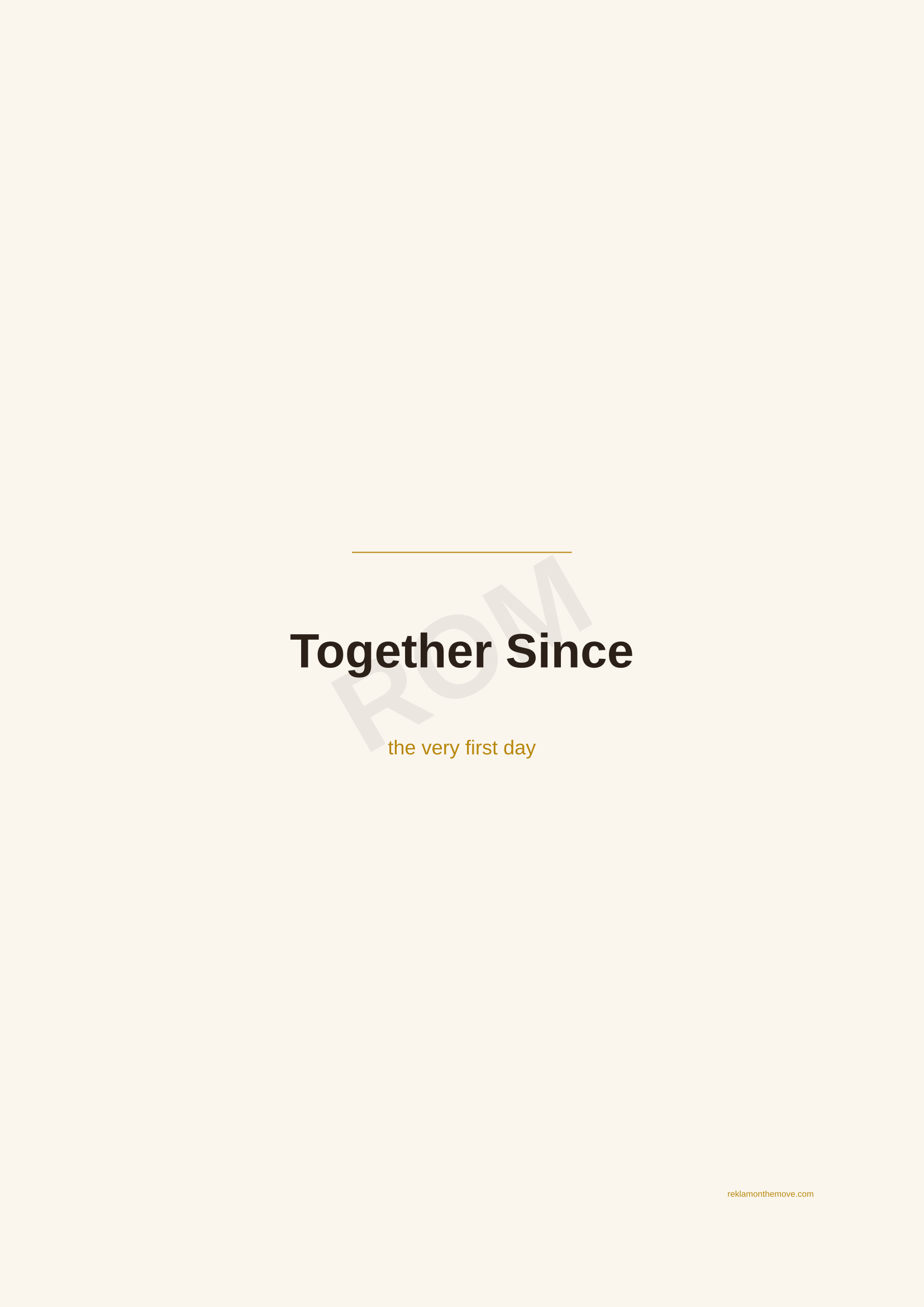 Together Since · Espresso — ROM dijital ürün önizlemesi (filigranlı)